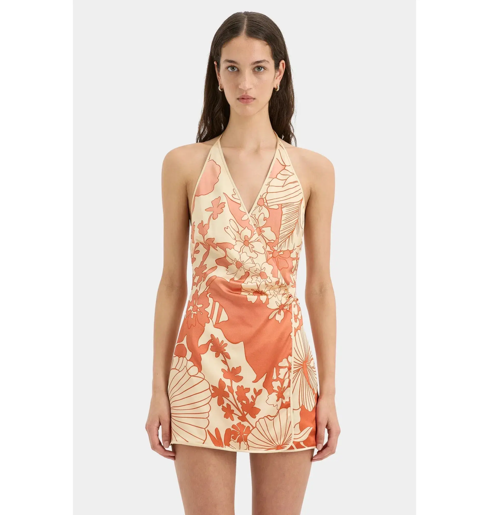 Sir The Label Como Twist Mini Dress Paradiso Print Size AU 10 - Image 3