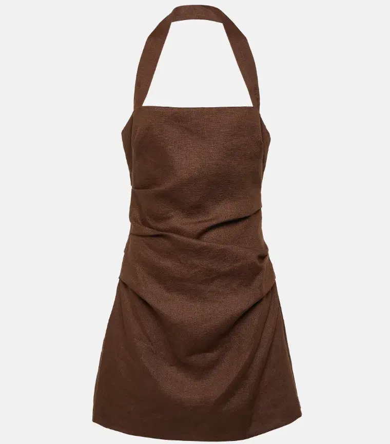 Sir The Label Noemi Halter Mini Dress in Chocolate Size 2 / AU 10 - Image 5