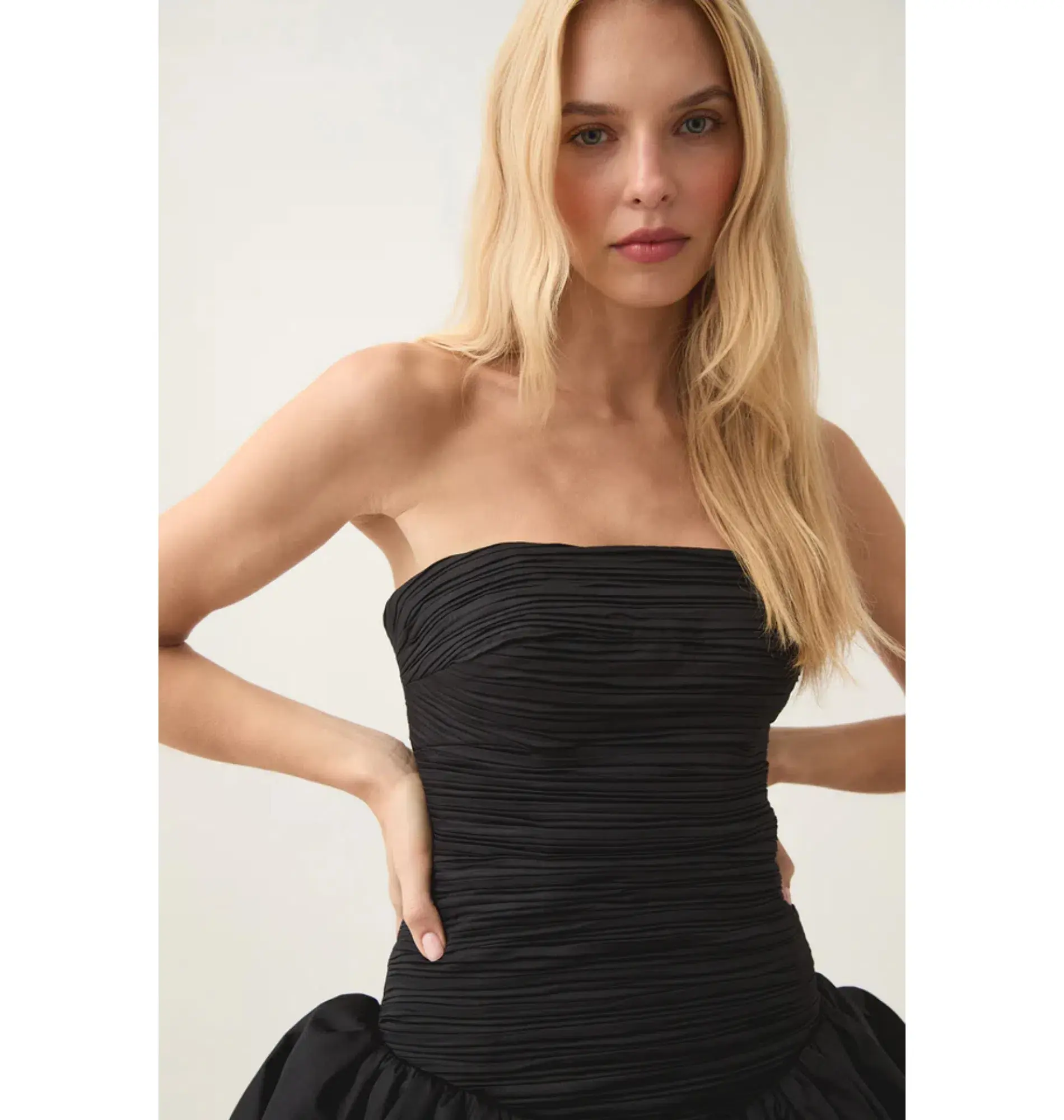 Aje Violette Bubble Hem Mini Dress Black Size AU 8 - Image 2