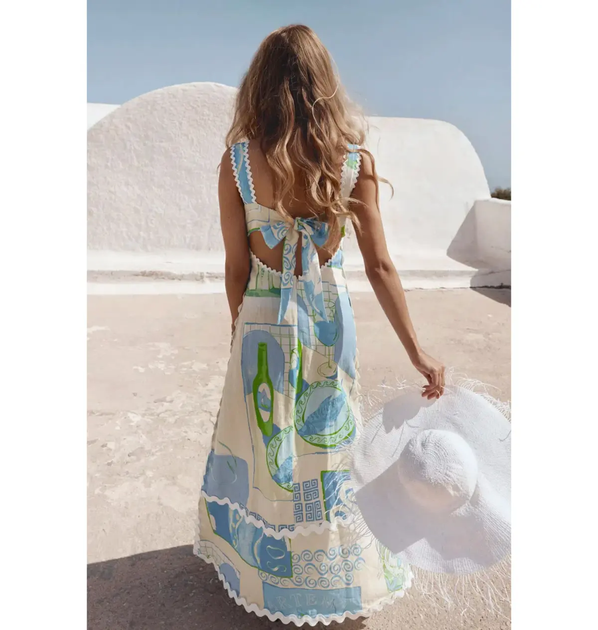 Zaco Deluca Dress in Theotokos Ocean Size AU 10 - Image 4