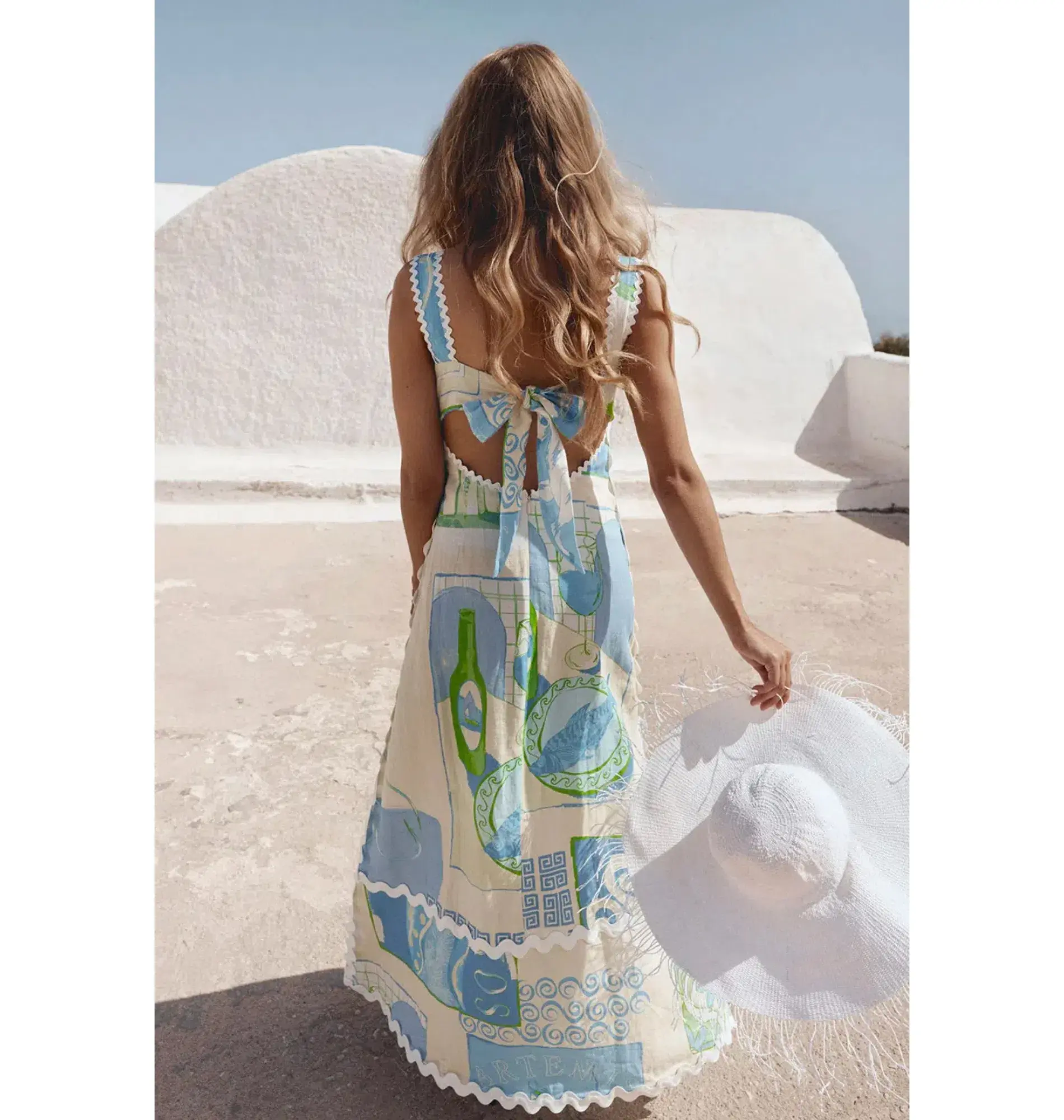 Zaco Deluca Dress in Theotokos Ocean Size AU 10 - Image 4