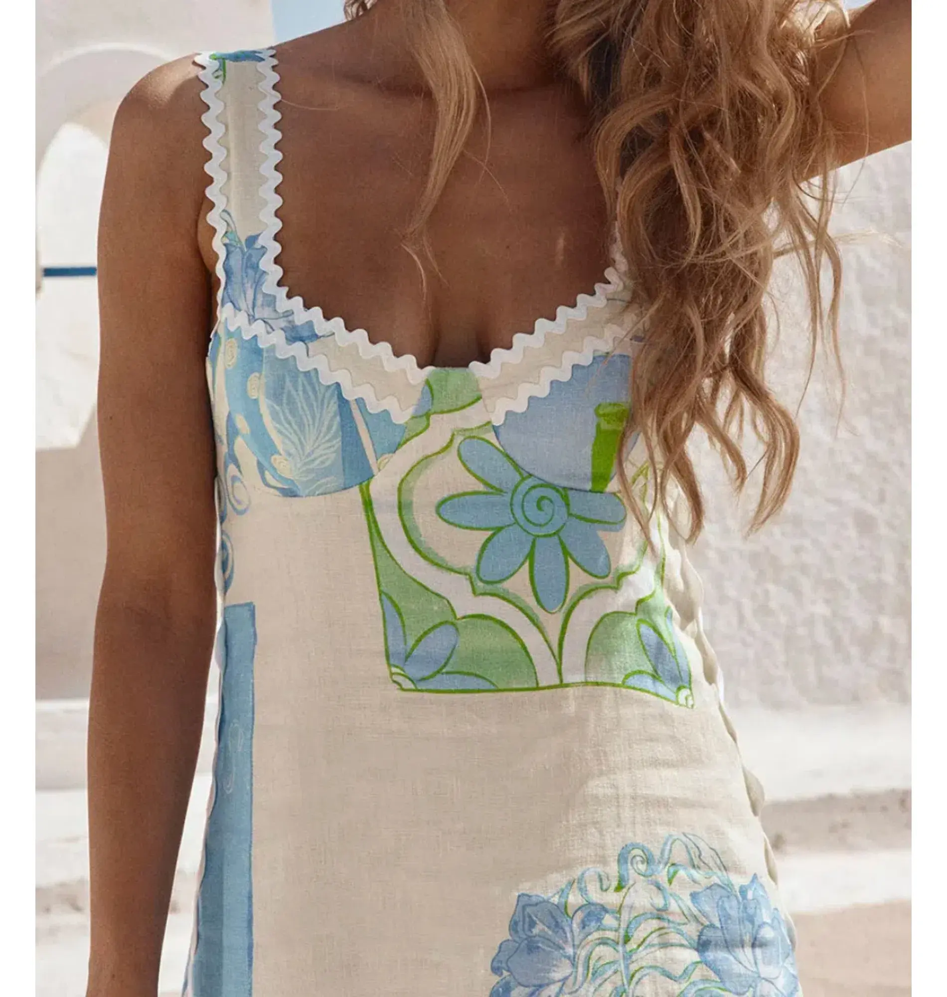 Zaco Deluca Dress in Theotokos Ocean Size AU 10 - Image 2