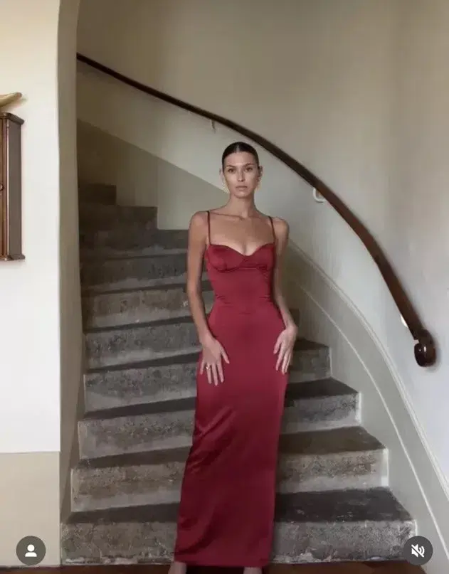 House of CB Stefania Corset Maxi Dress Red Size XS / AU 6  for rent on The Volte - main image