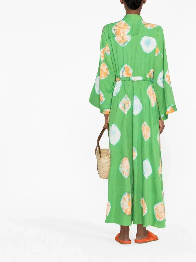 Alemais Sutton Tie Dye Maxi Pool Dress Green Size 8 for rent on The Volte - main image