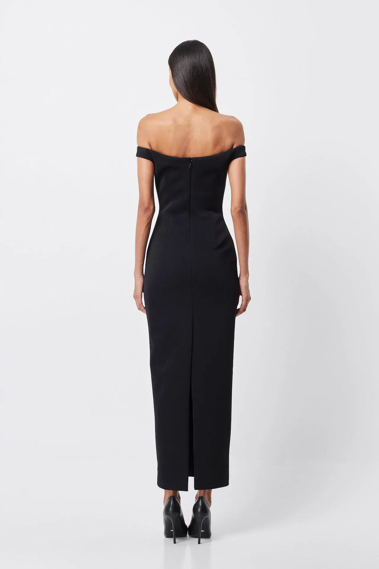Mossman Imperial Midi Dress Black & White Size 8 - Image 3