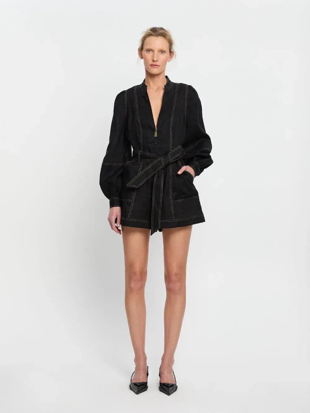 Kivari Ada Playsuit Black Size 10 - Image 1