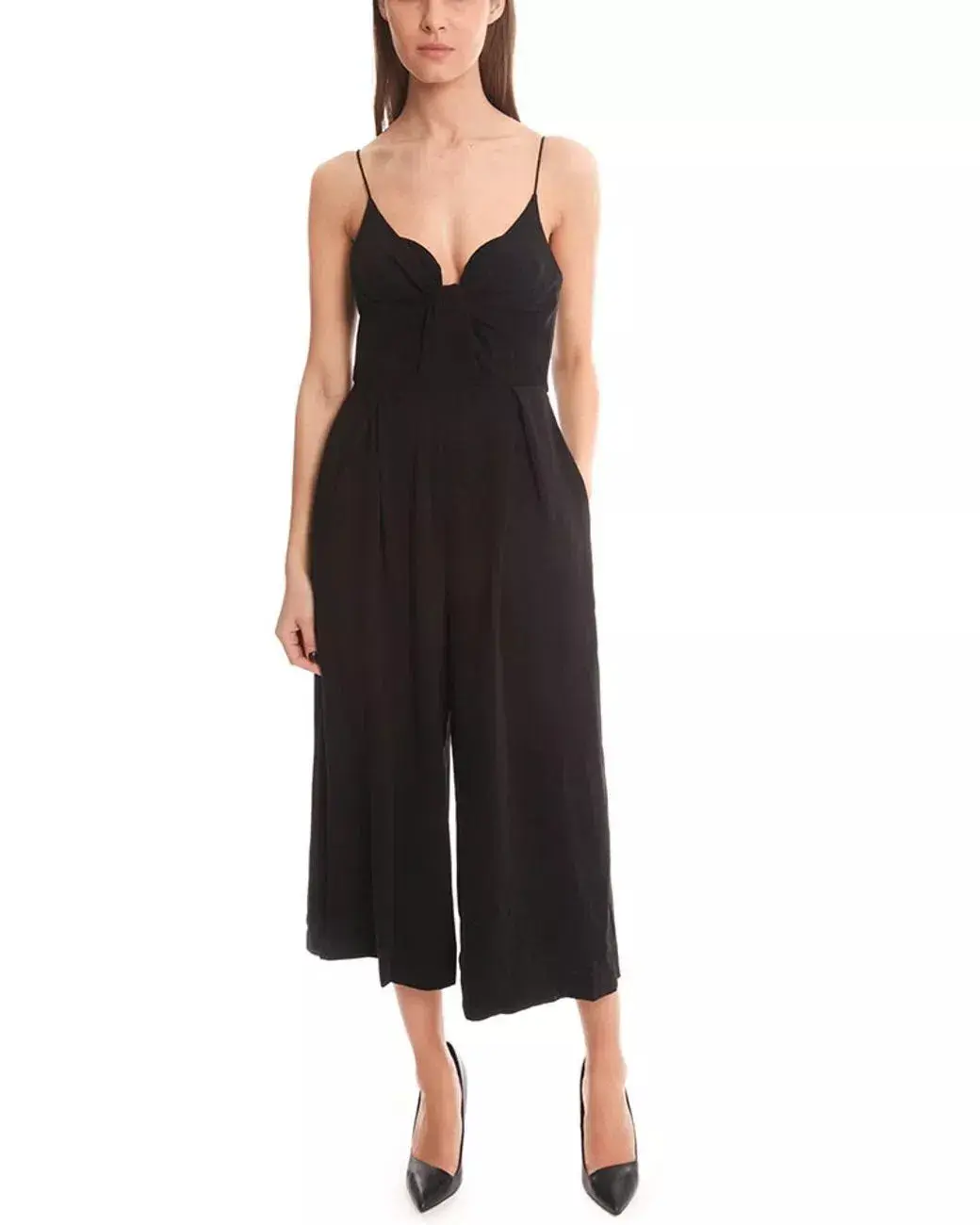 Zimmermann Crepe Reveal Jumpsuit Black Size 0 / AU 8 - Image 1