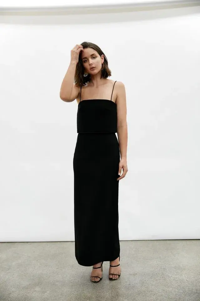 Dion Lee Column Dress Black Size 6 - Image 1