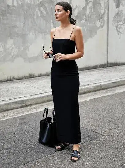 Dion Lee Column Dress Black Size 6 - Image 2