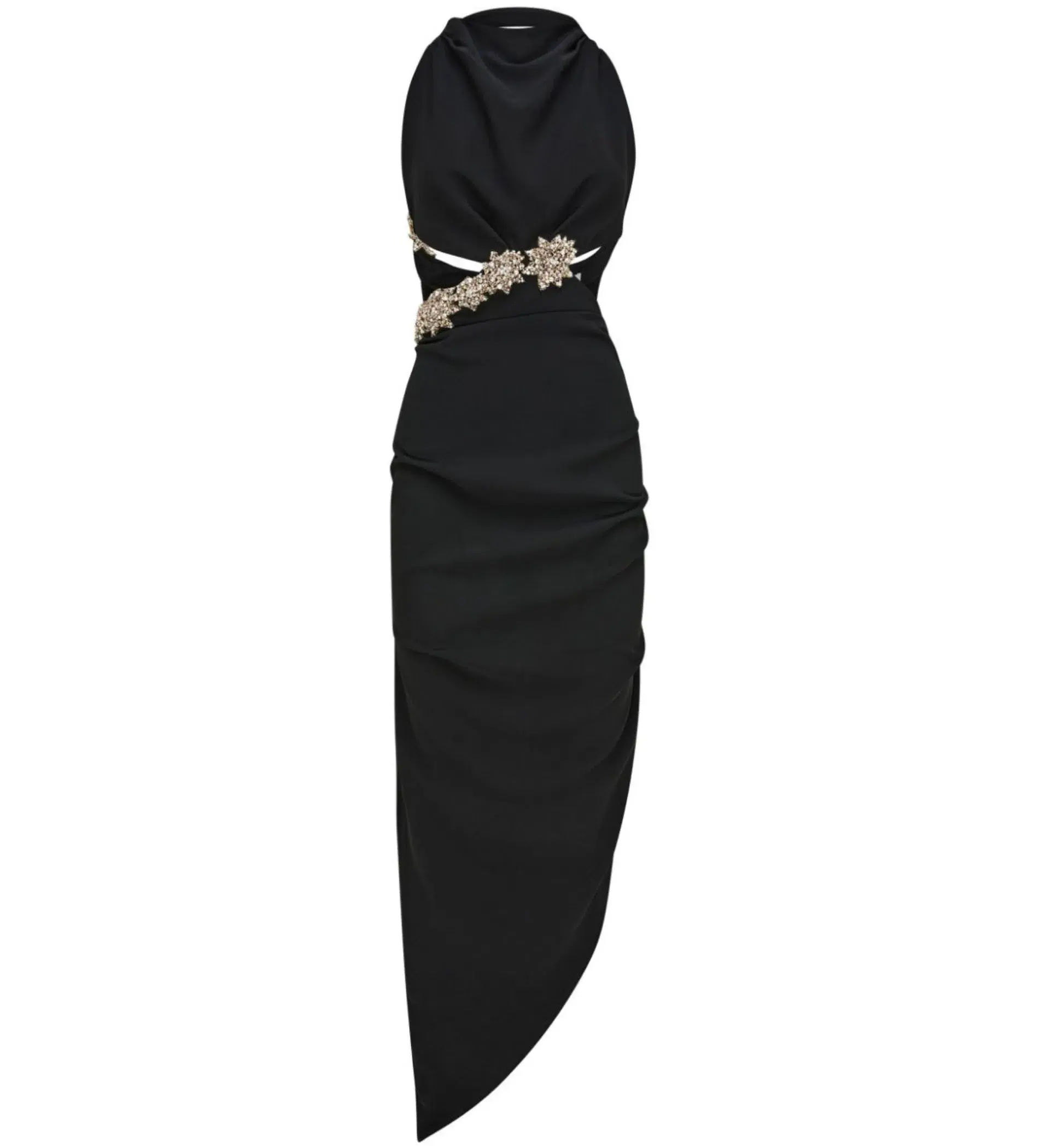 Rachel Gilbert sparkly Kylo Cut Out Dress Black Size 8 - Image 1