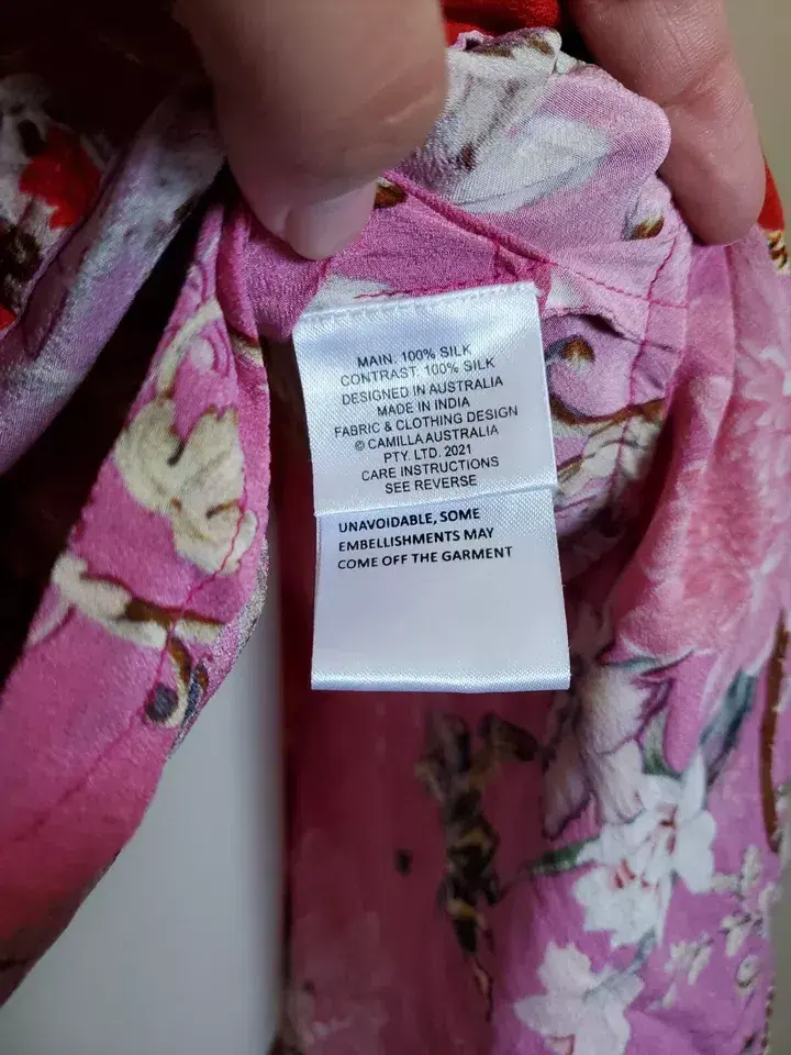 Camilla x Robbie Williams Button Front Frill Dress pink XXS What Happens on TOUR - Image 6