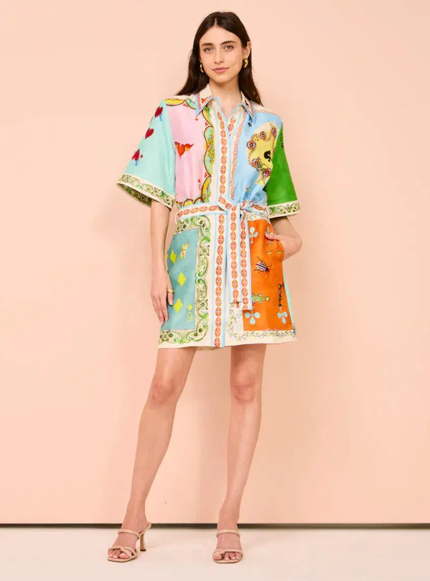 Alemais Rummy Mini Dress Multi Size 8 - Image 1