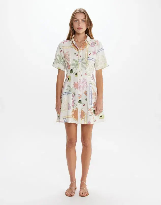 JAG Winona Flaneuse Corset Dress Print Size 6 for rent on The Volte - main image