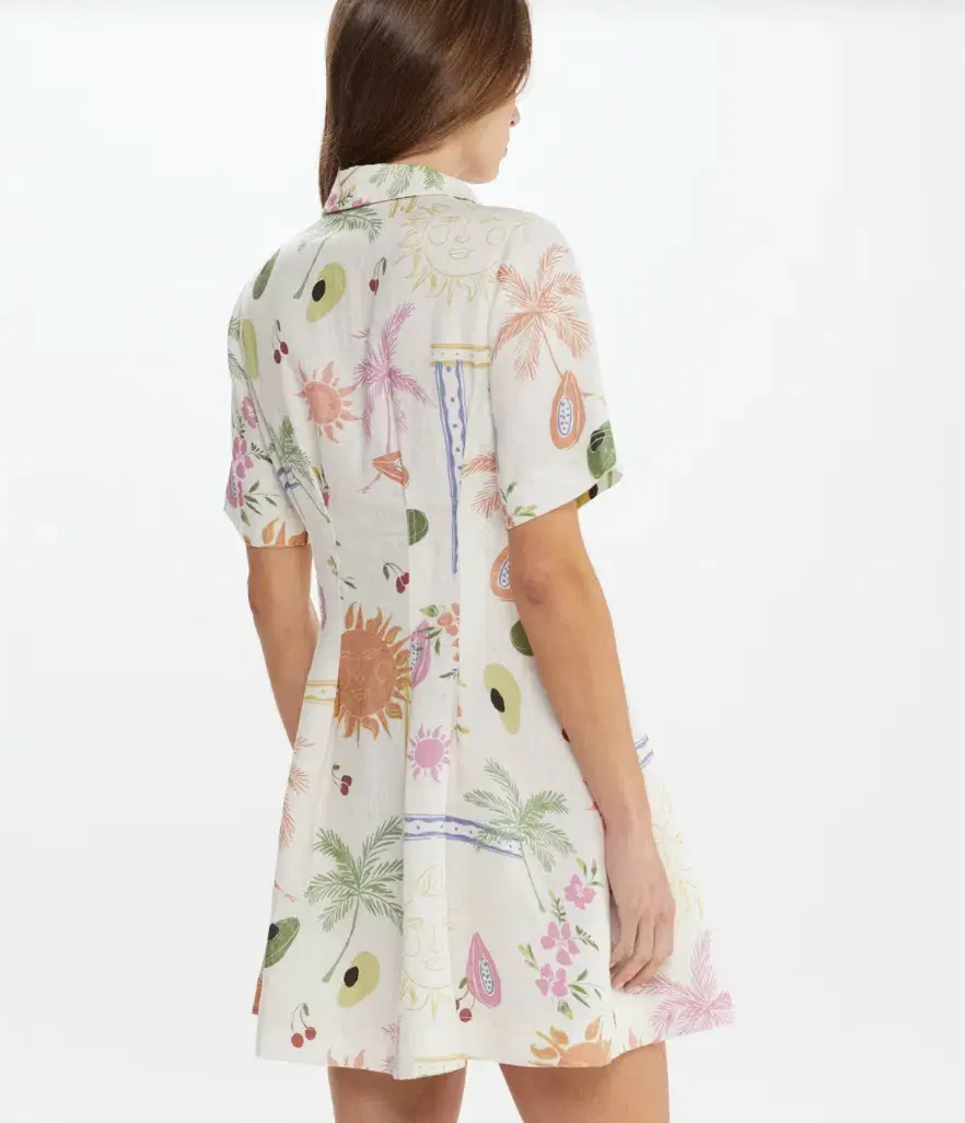 JAG Winona Flaneuse Corset Dress Print Size 6 - Image 4
