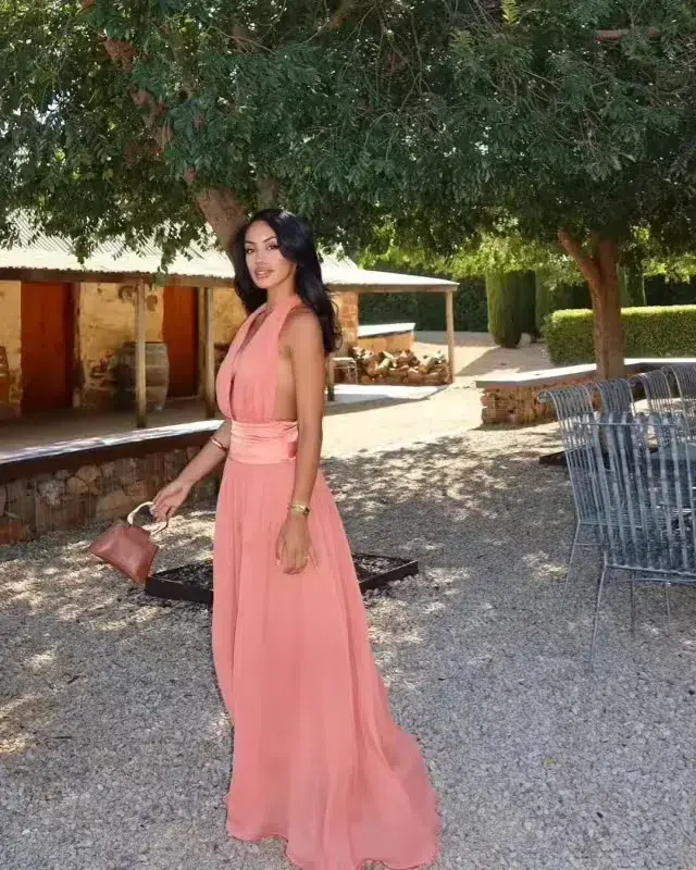 Arcina Ori Serena Dress Coral Size S / AU 8 - Image 5
