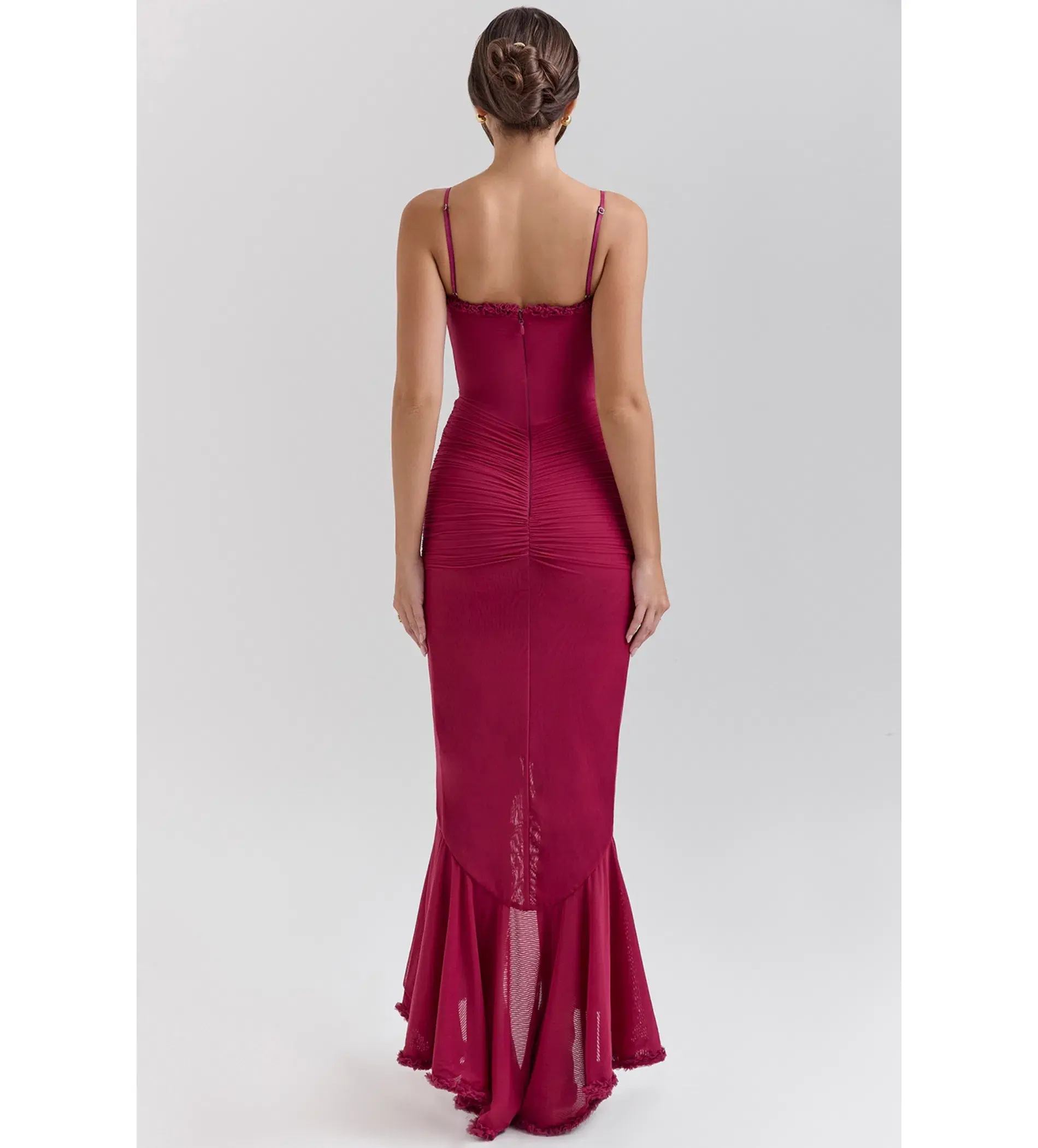 House of CB Gabbi Dress Wine Red Size 8  - Image 2