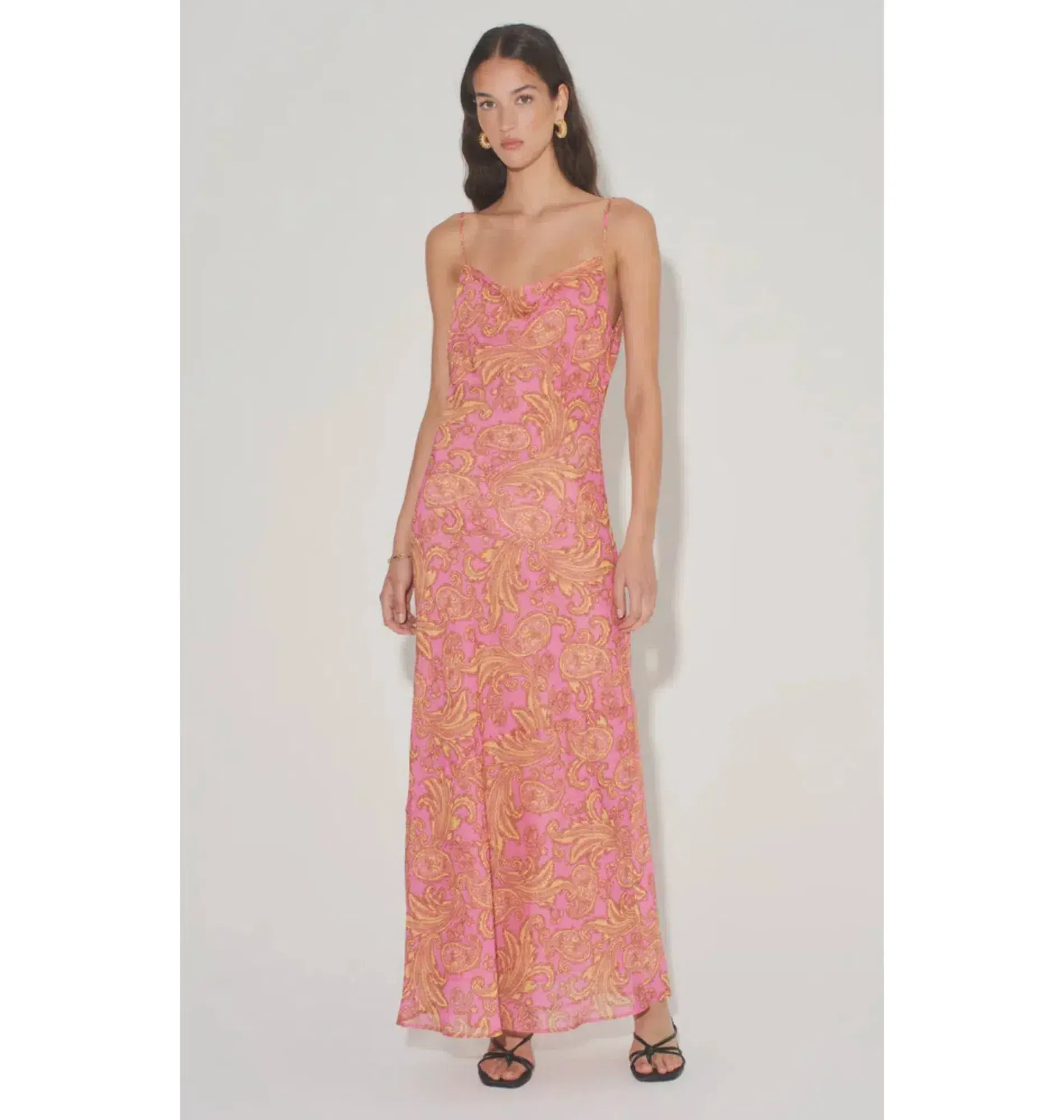 Hansen & Gretel Florencia Dress Pink Floral Size S / AU 8 - Image 1