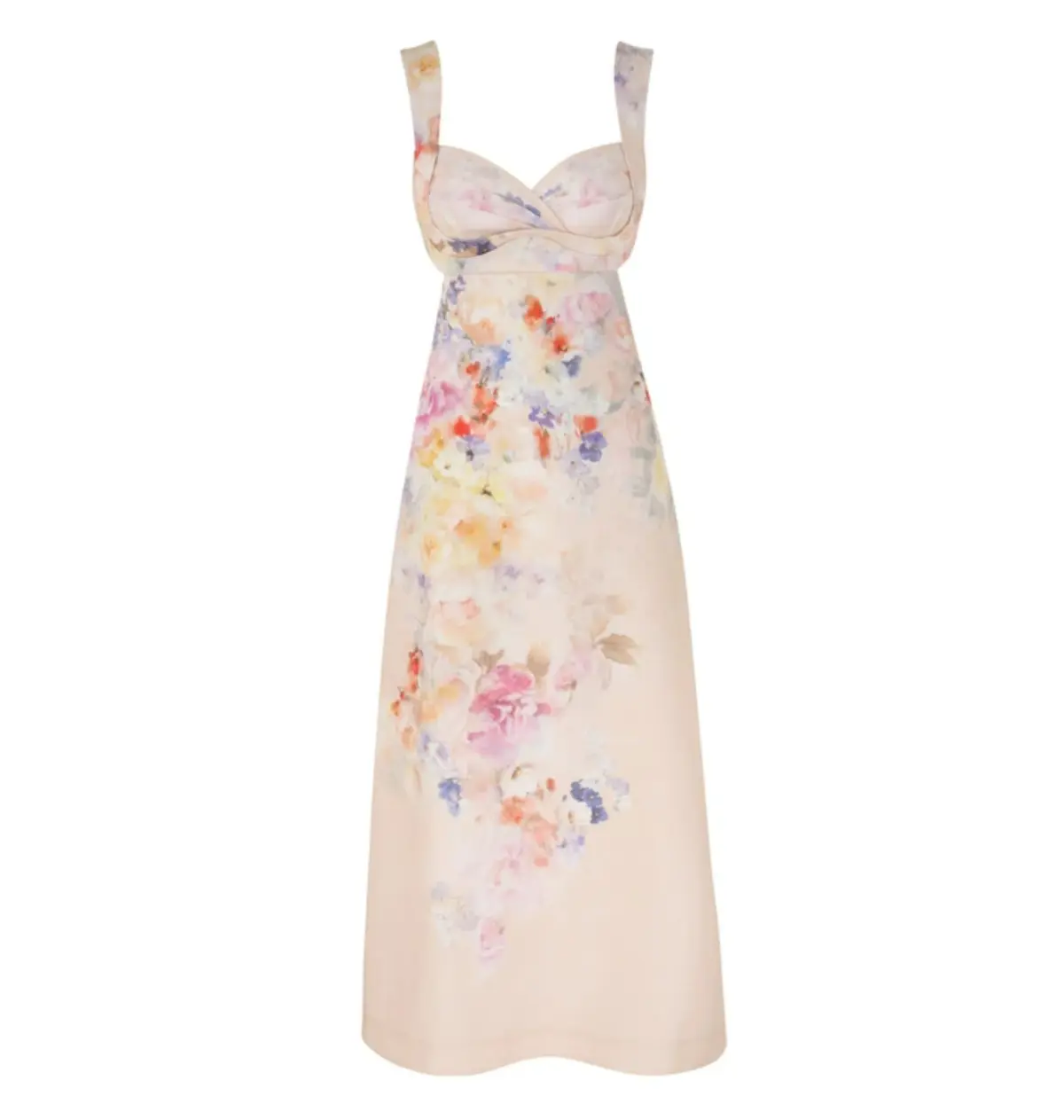 Zimmermann Crush Midi Dress in Multi Floral Size 0 / AU 8 - Image 1