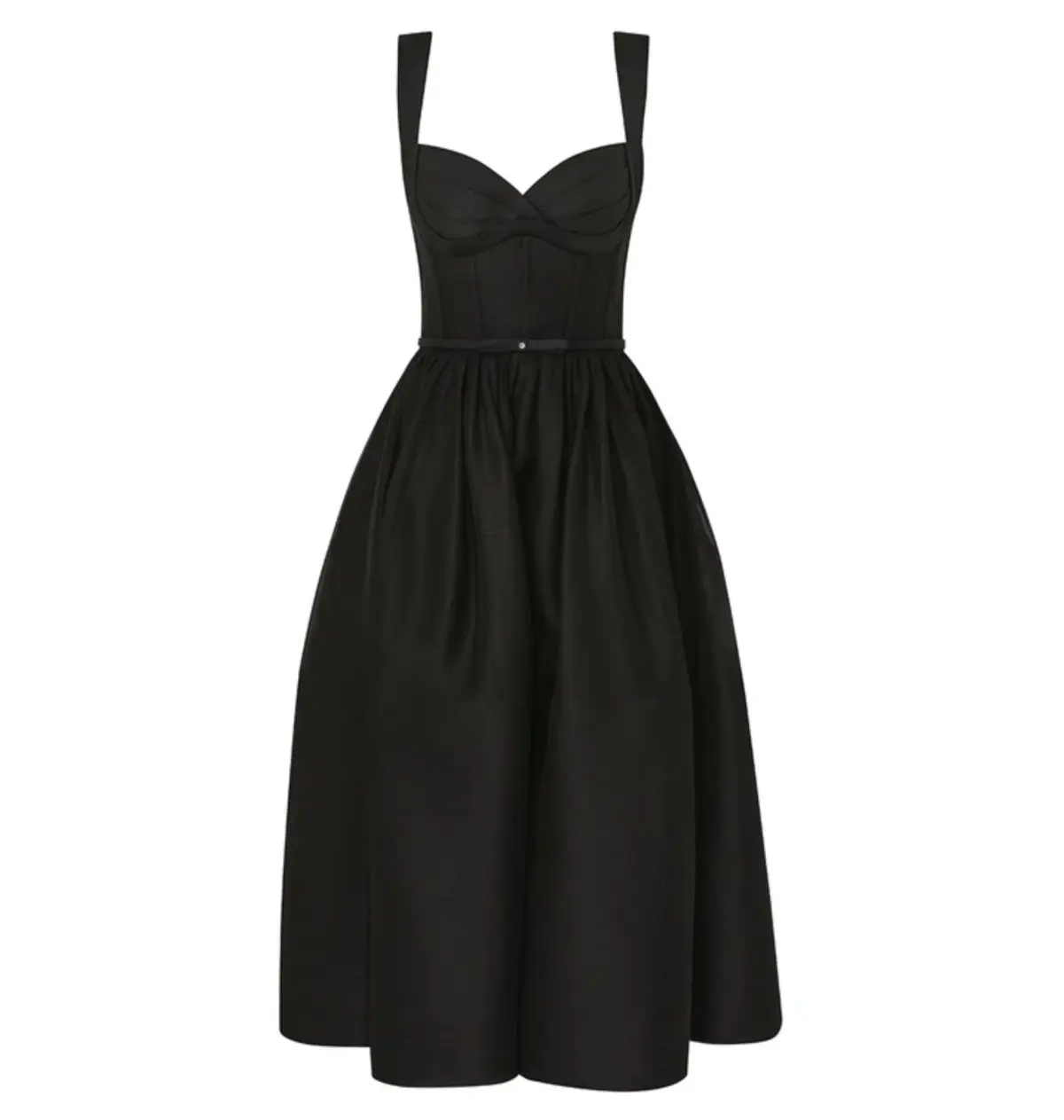 Zimmermann Crush Picnic Midi Dress in Black Size 1 / AU 10 - Image 1