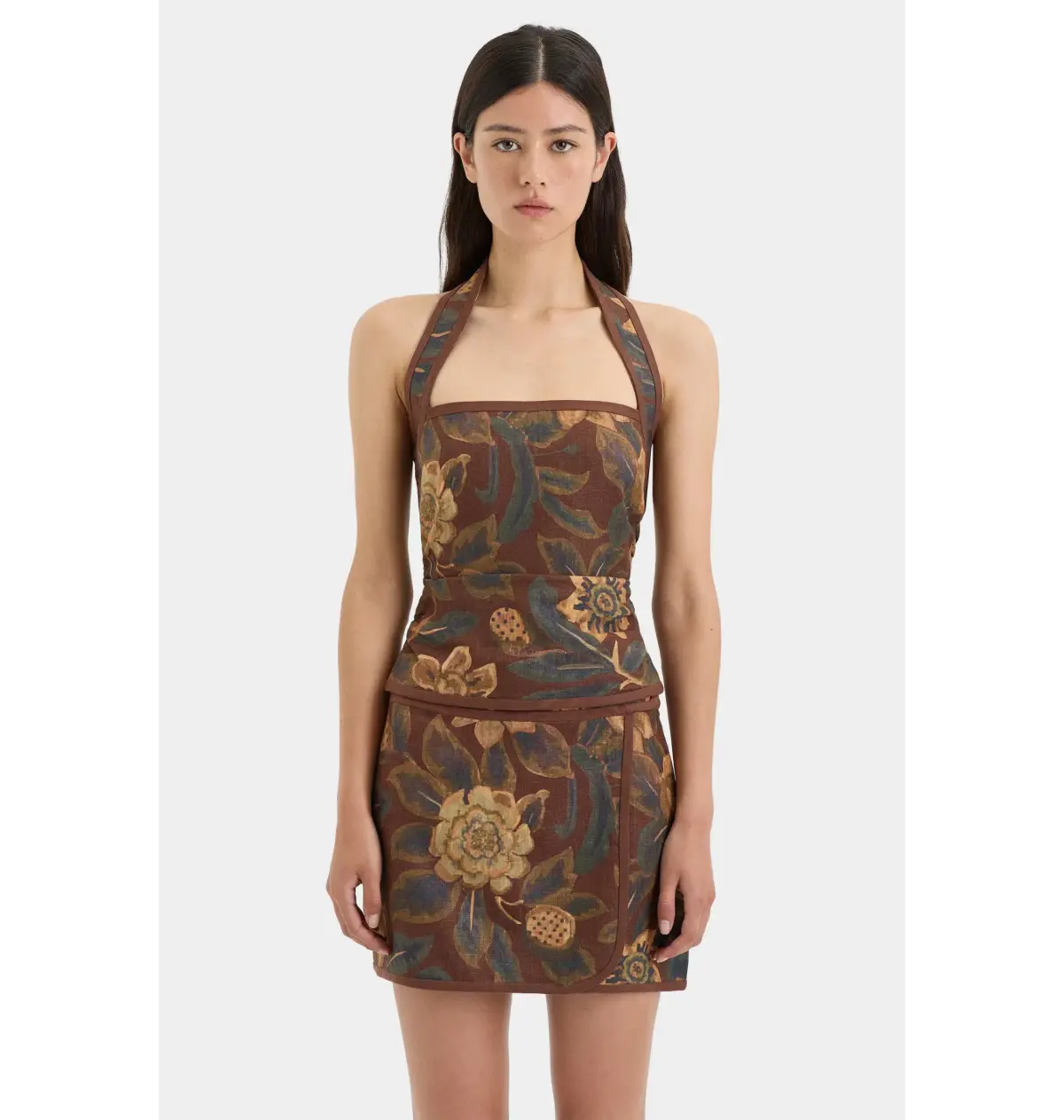Sir The Label Jerry Halter Bodice and Mini Skirt in Tapestry Size 1 / AU 8 - Image 2