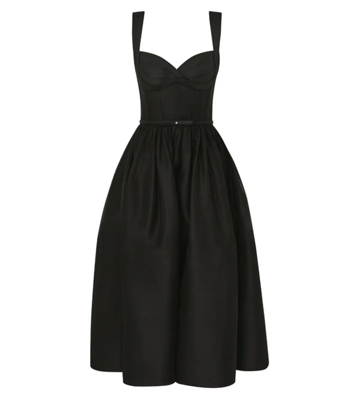 Zimmermann The Crush Picnic Midi Dress in Black Size 1 / AU 10  - Image 3