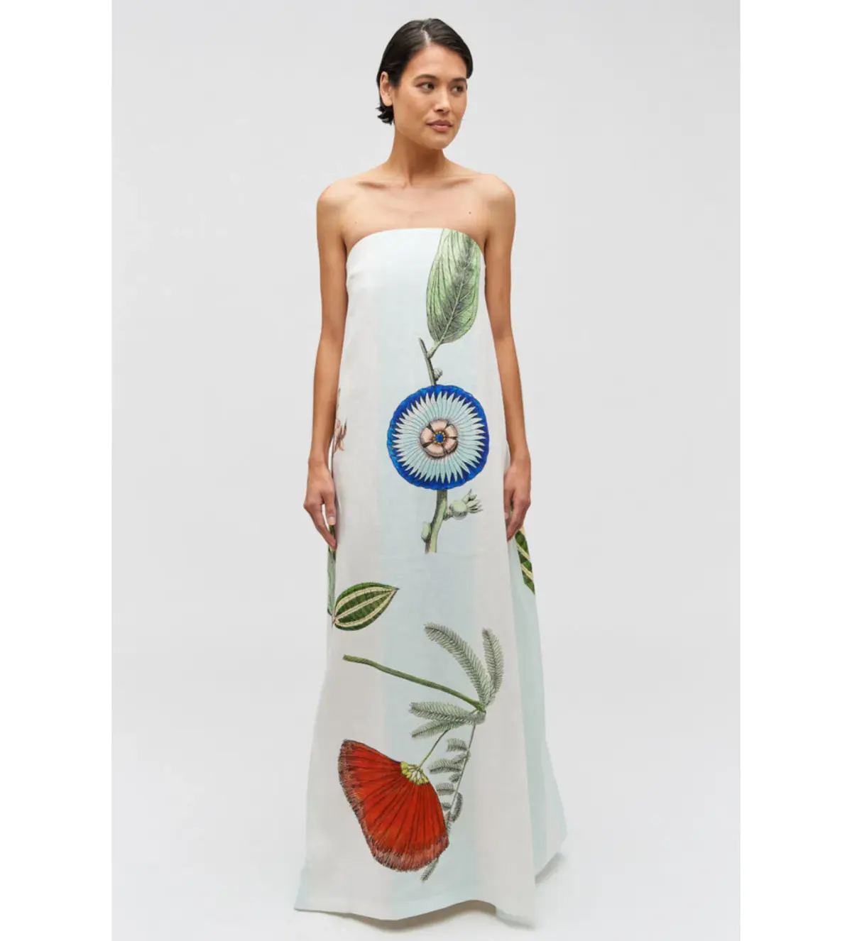Oroton Grand Floral Gown in Print Size AU 8 - Image 1