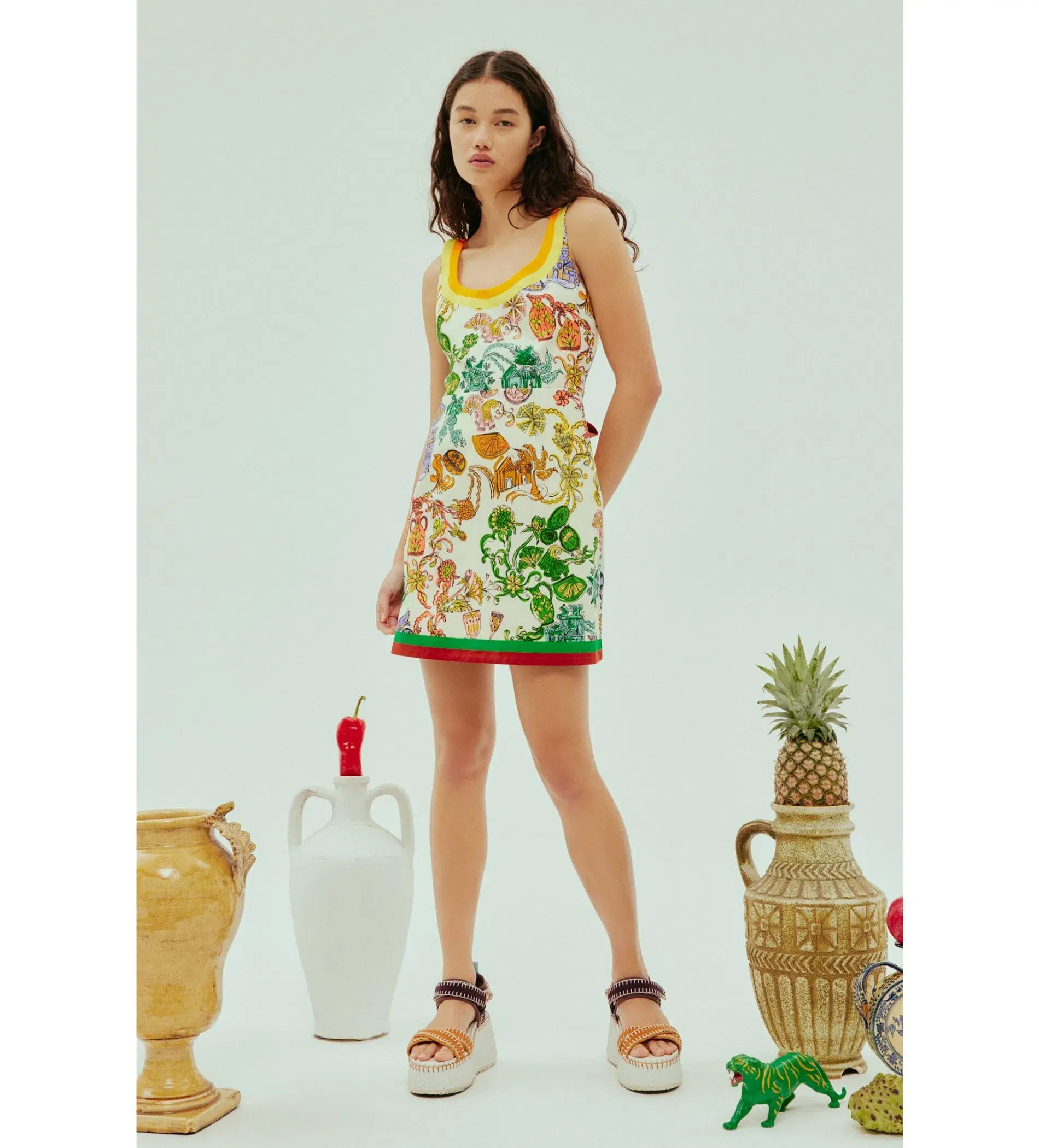 Alemais Fiesta Mini Dress Multi Size AU 10 - Image 1