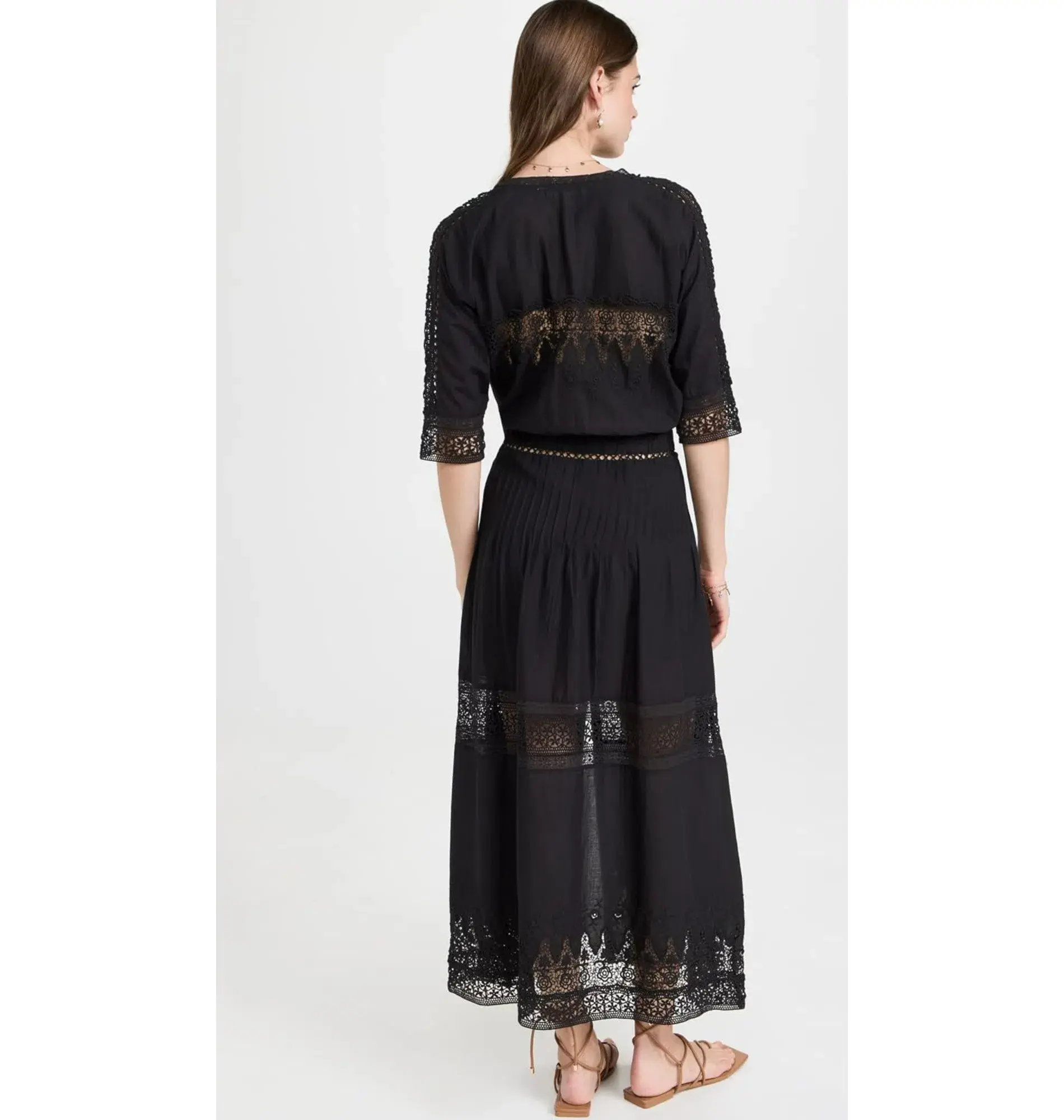Love Shack Fancy Maxi Dress in Black Size Small / AU 8 - Image 5