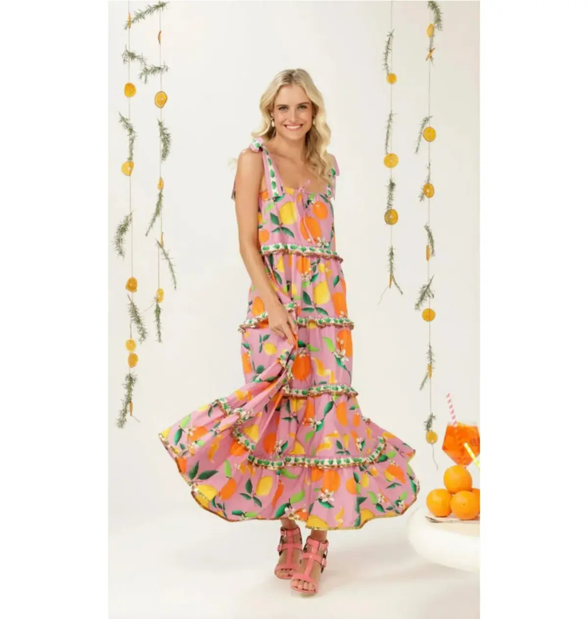 Love Bonfire The Label Twist of Lemon Dress Multi Size AU 8 - Image 1