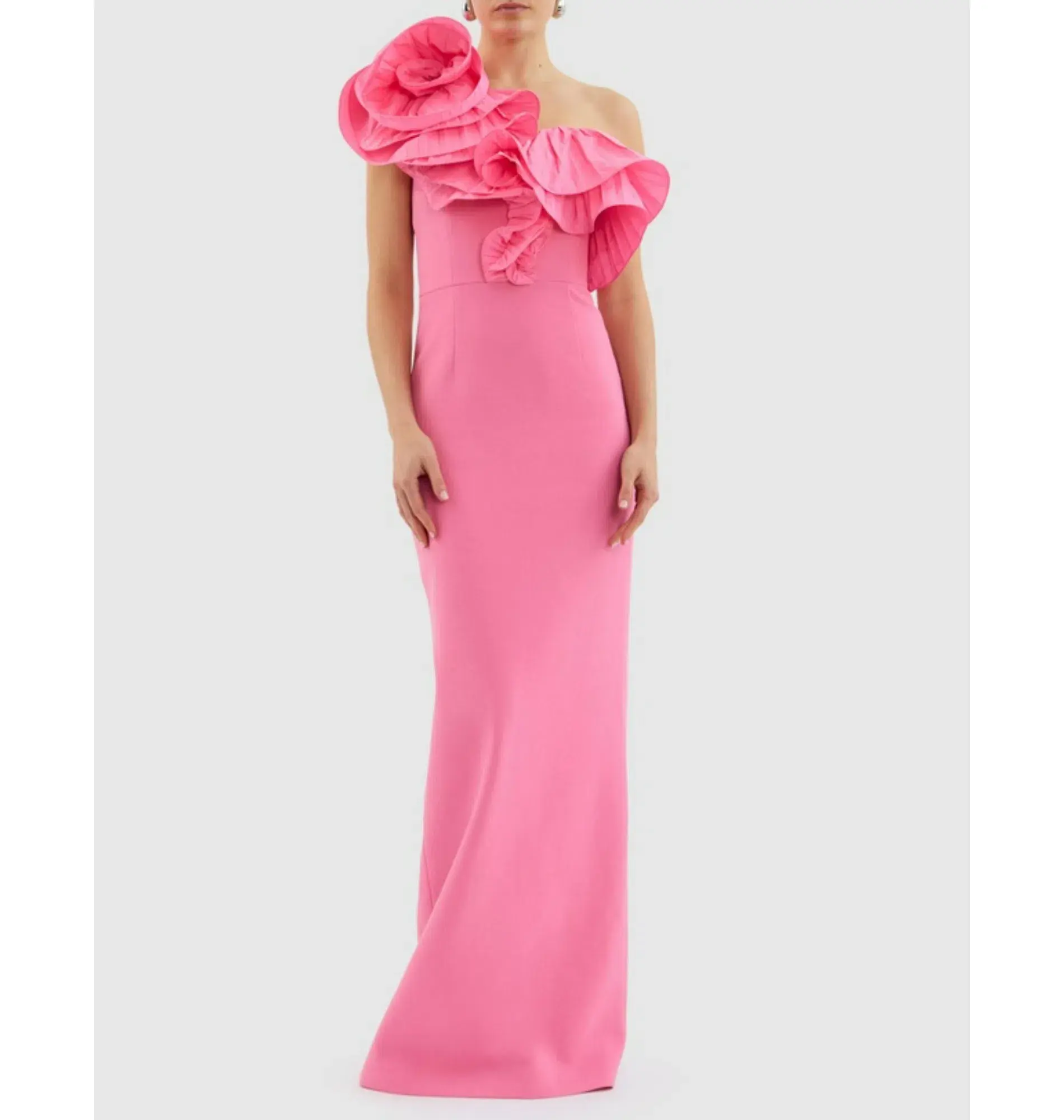Rebecca Vallance Rosita Gown Shrimp Pink Size AU 8 - Image 6