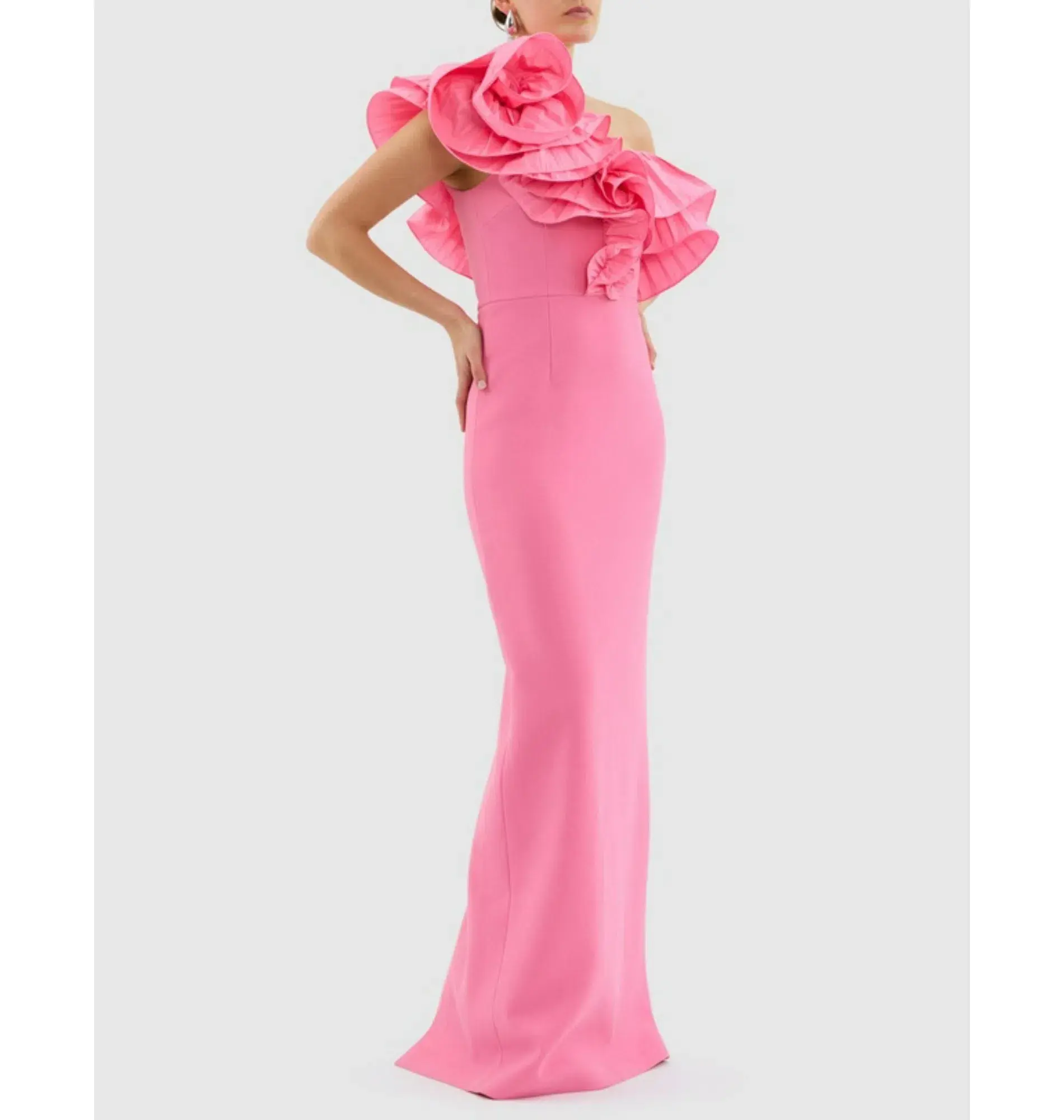 Rebecca Vallance Rosita Gown Shrimp Pink Size AU 8 - Image 5