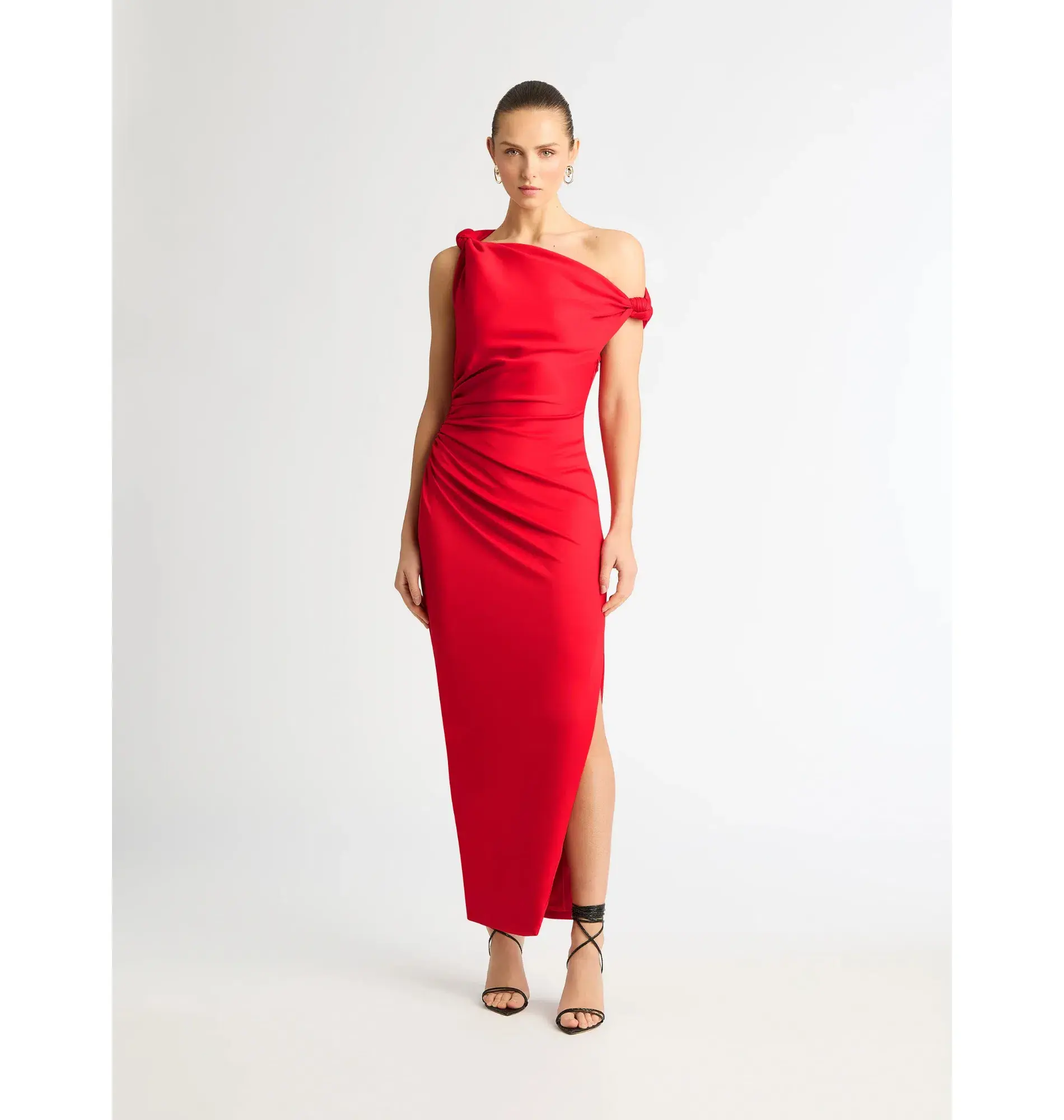 Sheike Ludlow Midi Dress Red Size AU 8 - Image 3