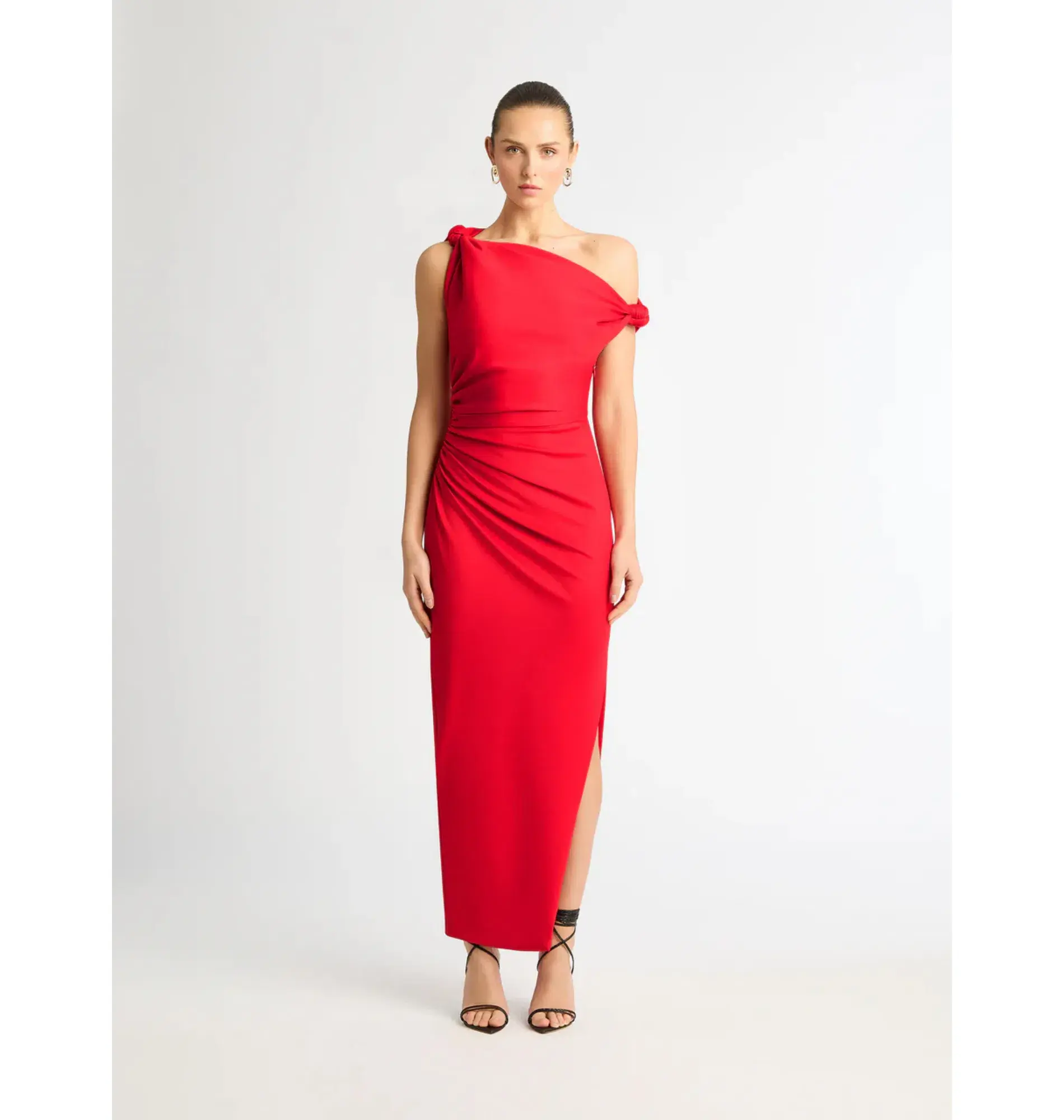 Sheike Ludlow Midi Dress Red Size AU 8 - Image 1