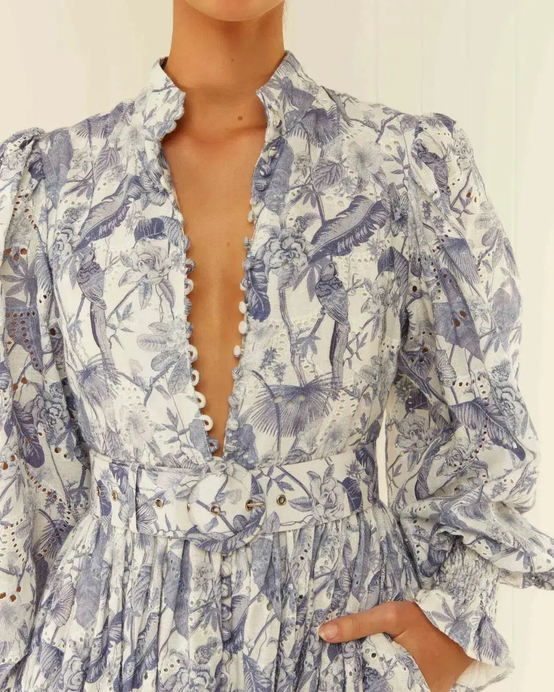 Palm Noosa Royal Flush Dress In Jungle Blue Size 10 - Image 2
