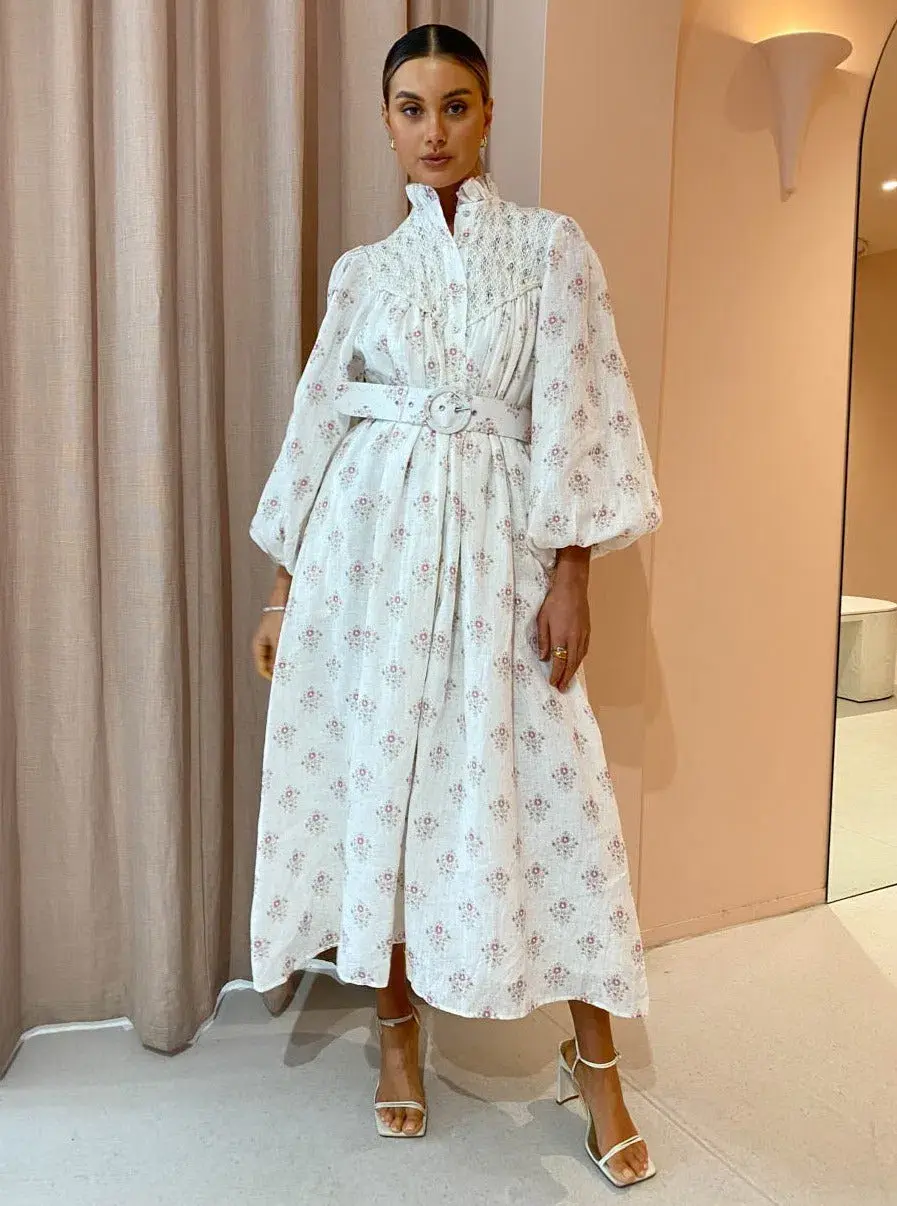 Palm Noosa Apollo Dress in Delicate Floral Size 10  - Image 1