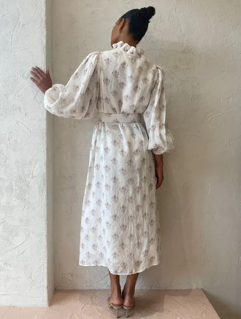 Palm Noosa Apollo Dress in Delicate Floral Size 10  - Image 3