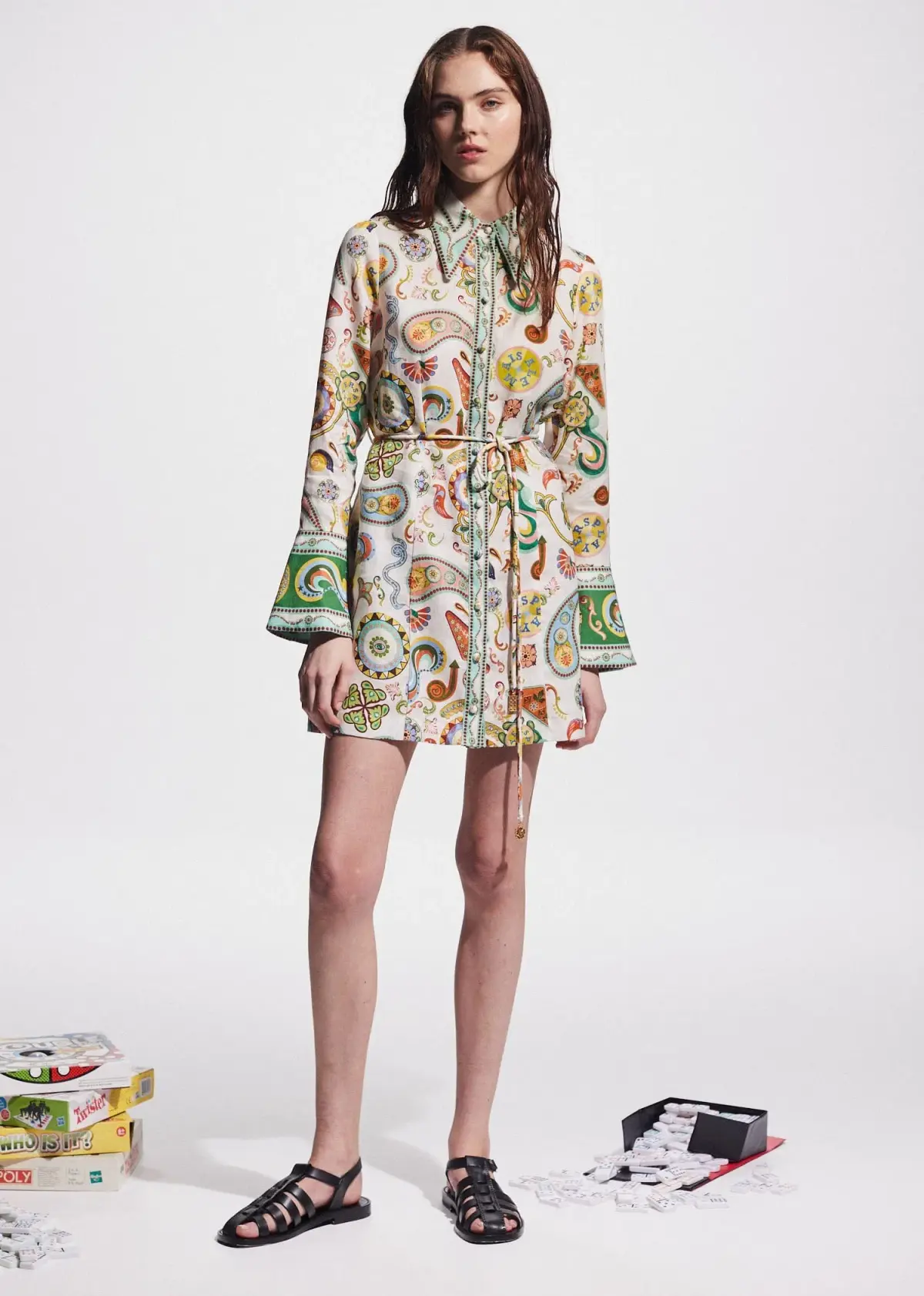 Alemais Arcade Mini Dress Multi Size AU 8 - Image 2