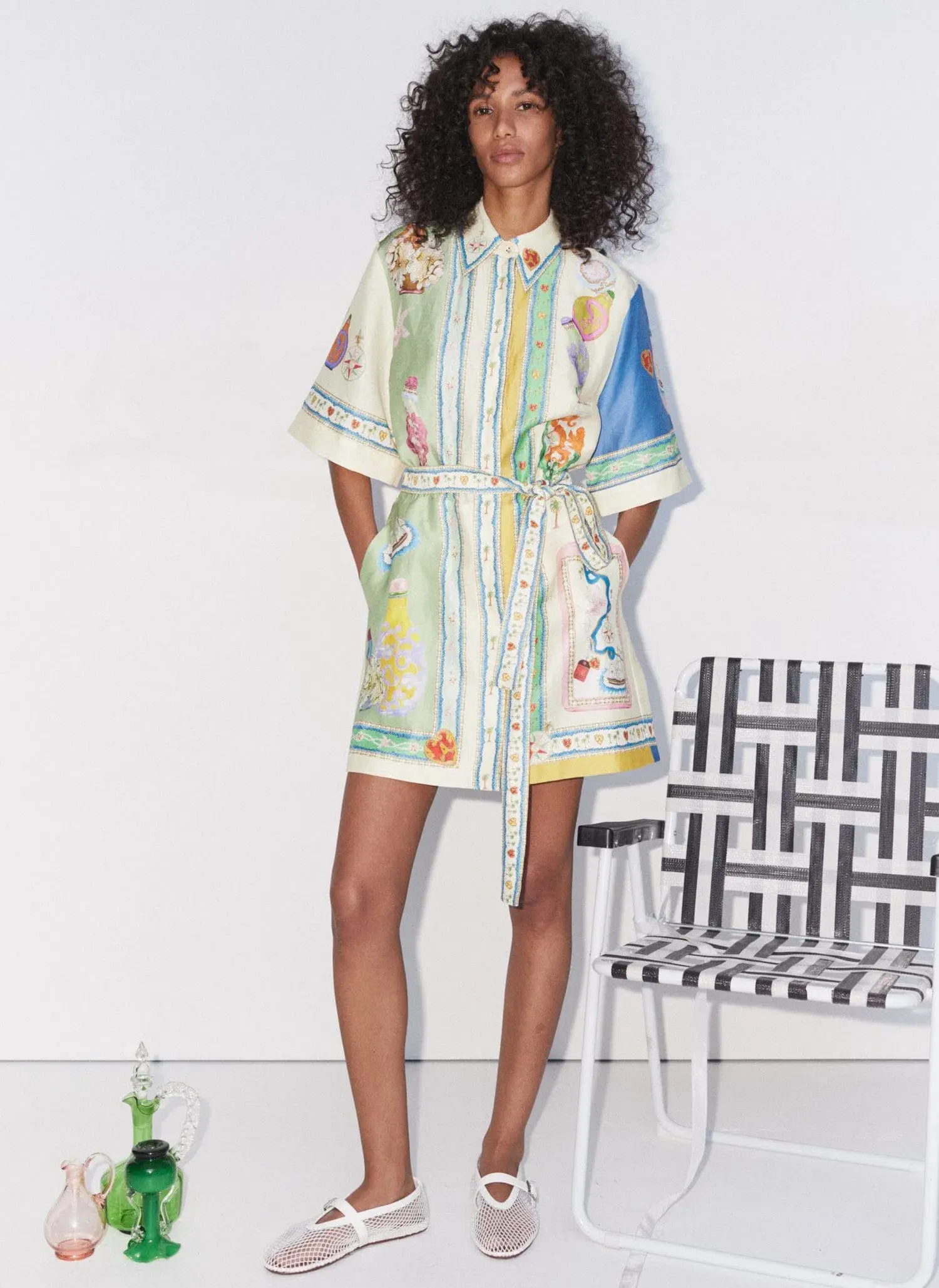 Alemais Elixir Mini Dress Print Size AU 8 - Image 1