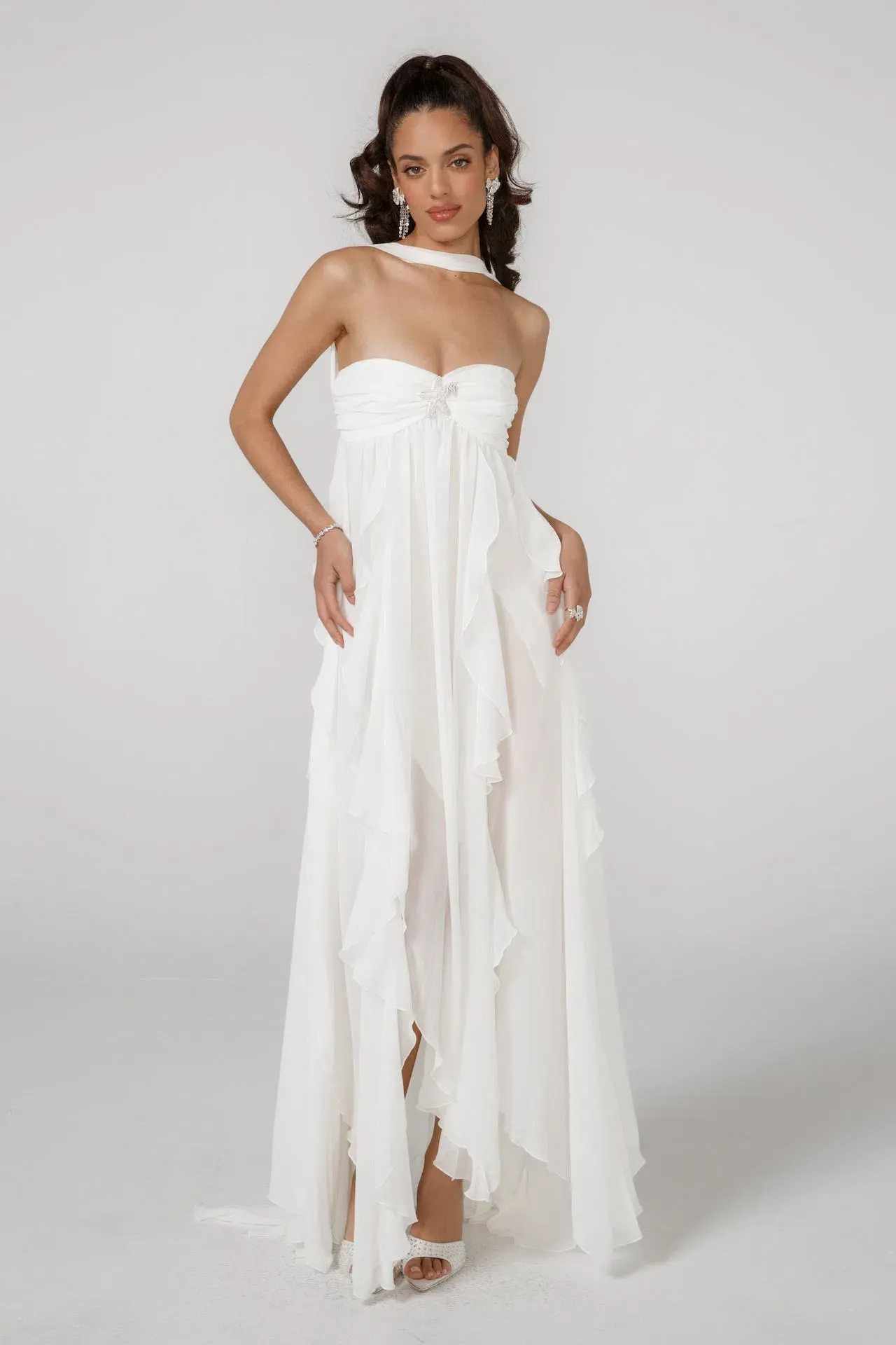 Nana Jacqueline Mariah Dress in White Size M / AU 10 - Image 1