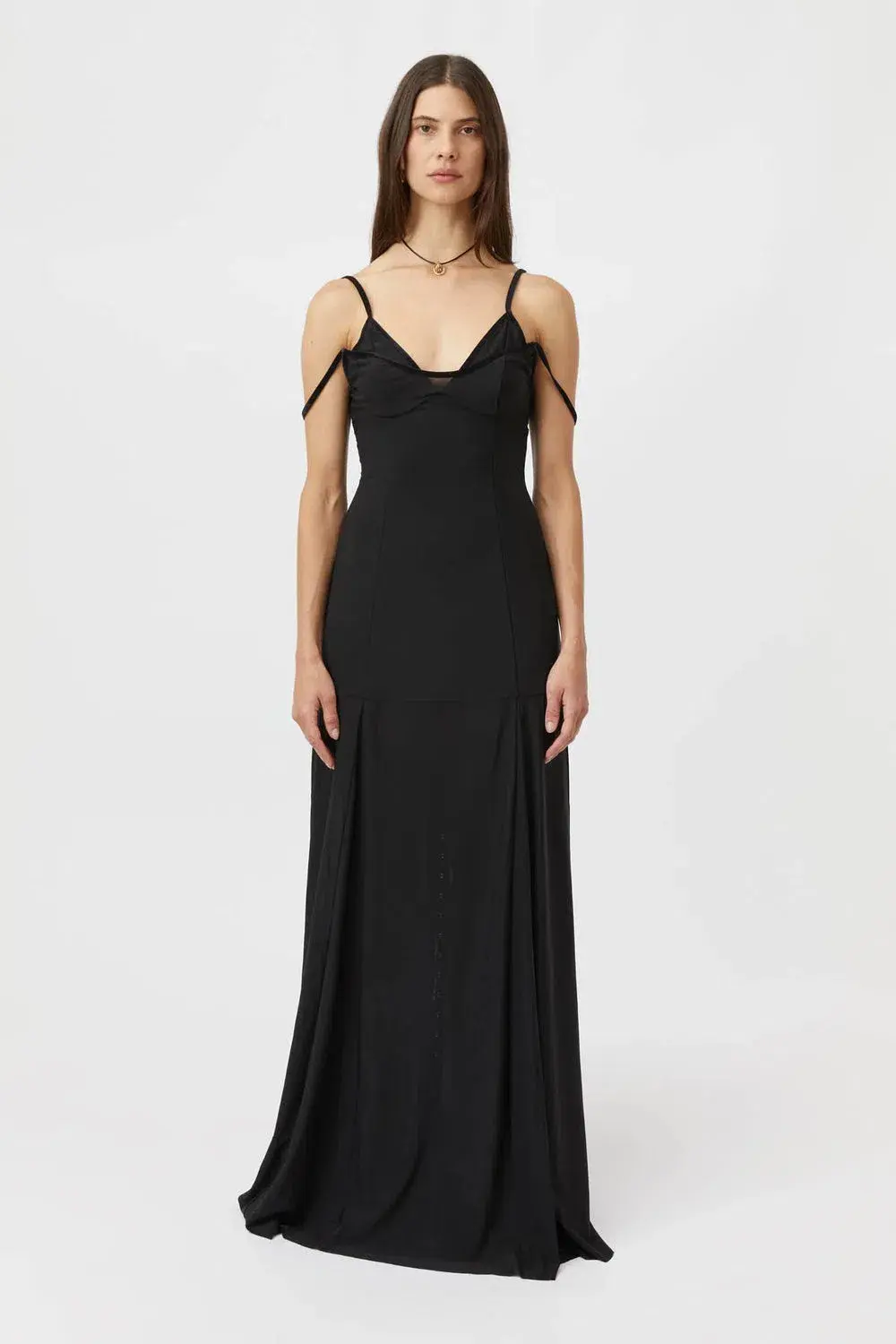 Camilla and Marc Leander Maxi Dress in Black Size 10 for rent on The Volte - main image