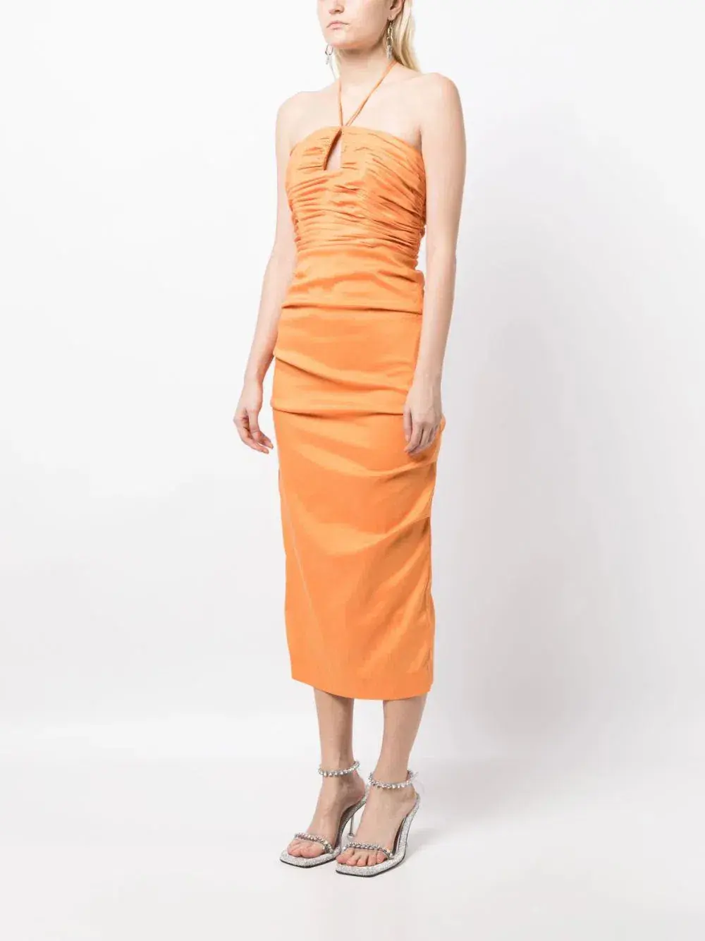 Rachel Gilbert Ayla Midi Dress Orange Size 0 / AU 6 for rent on The Volte - main image