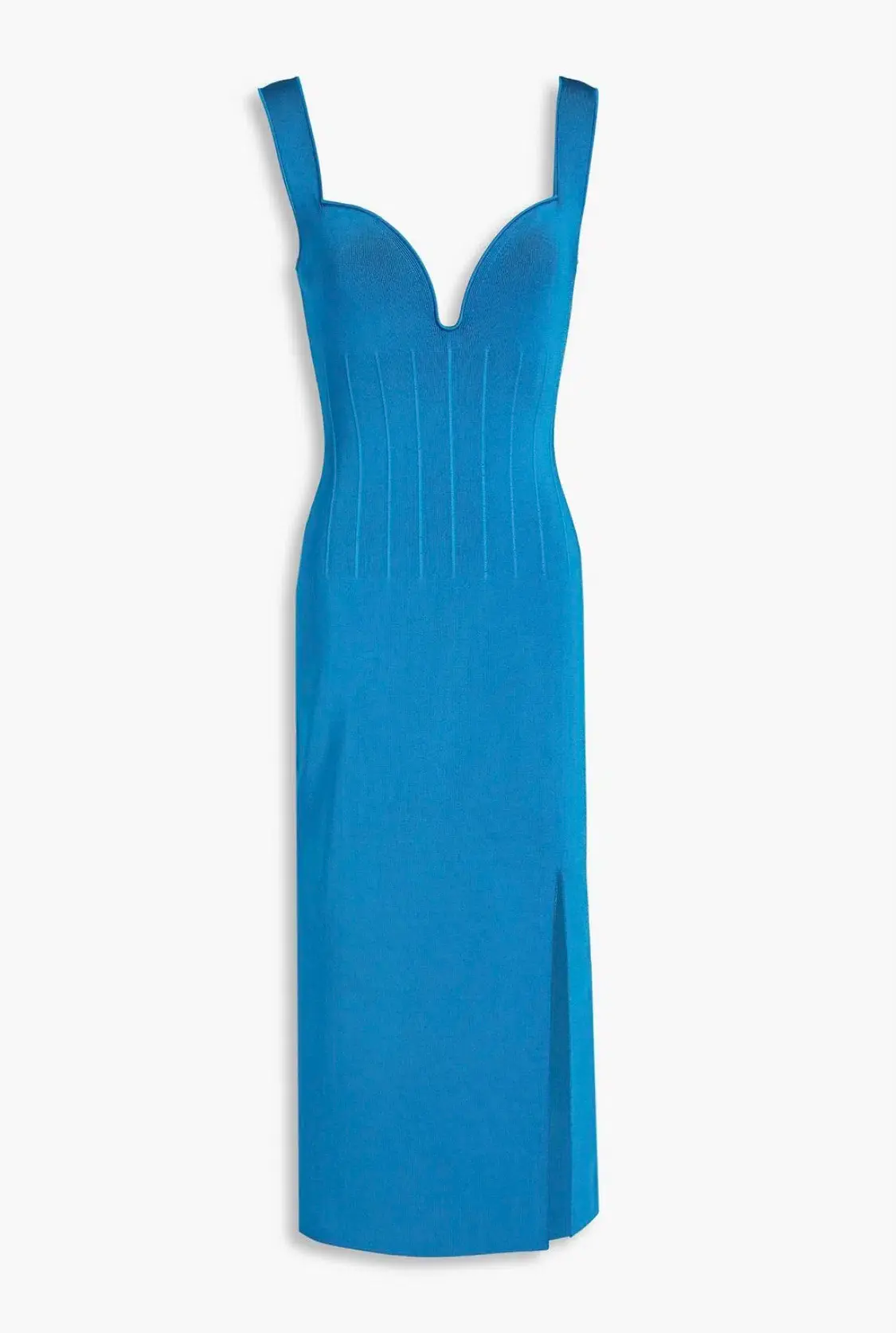 Galvan London Electra Stretch Knit Midi Dress Electric Blue Size XL / AU 16 - Image 9