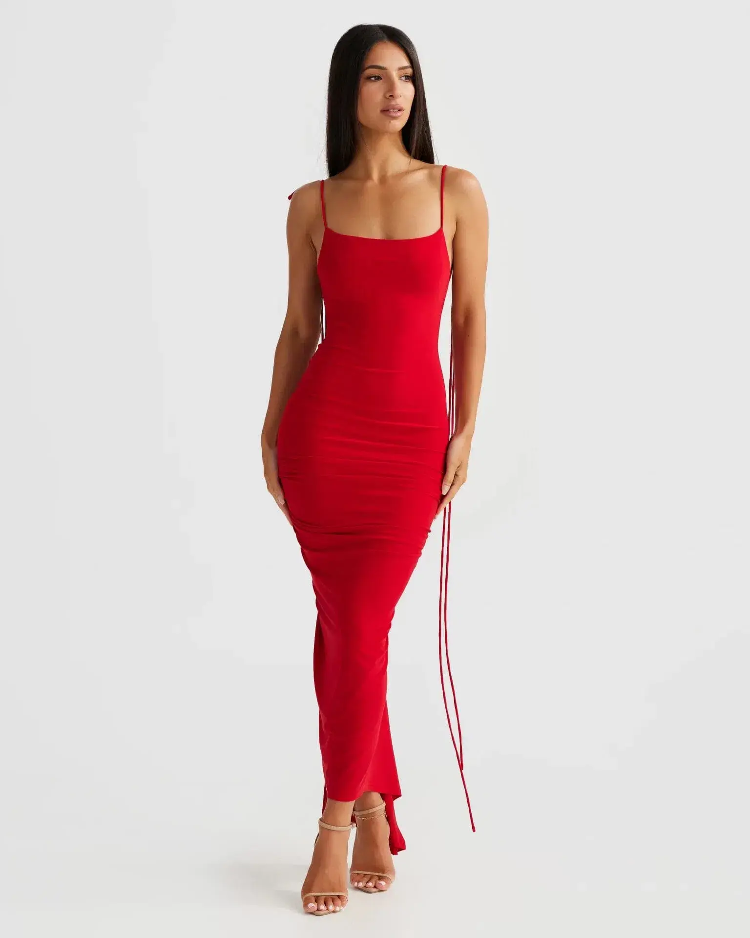 Melani the Label Azari Midi Dress Red Size XS / AU 6  - Image 1