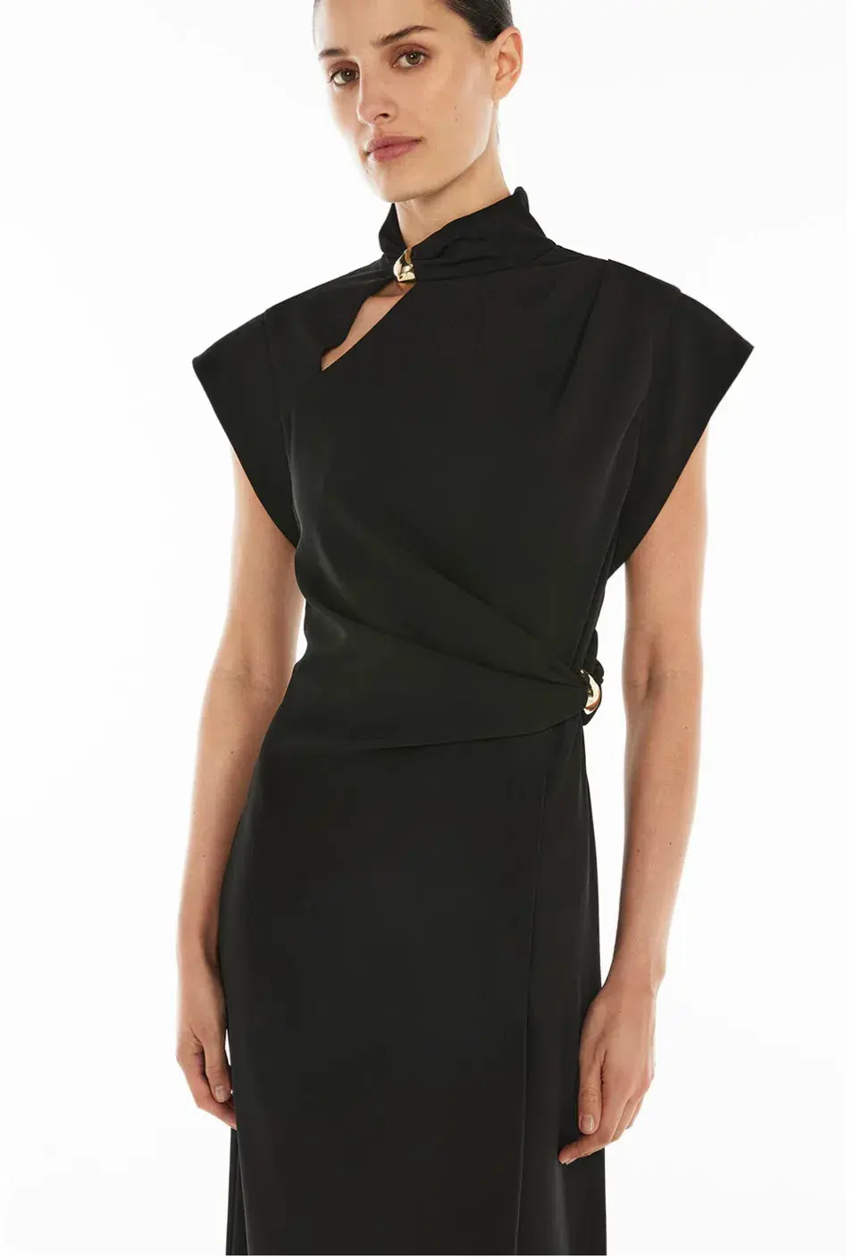 Manning Cartell High Definition Midi Dress Black Size 14 - Image 2