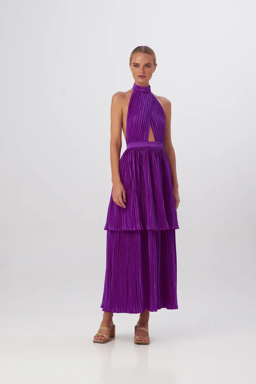 L'Idee Magnifique Gown Grape Size AU 6 - Image 1
