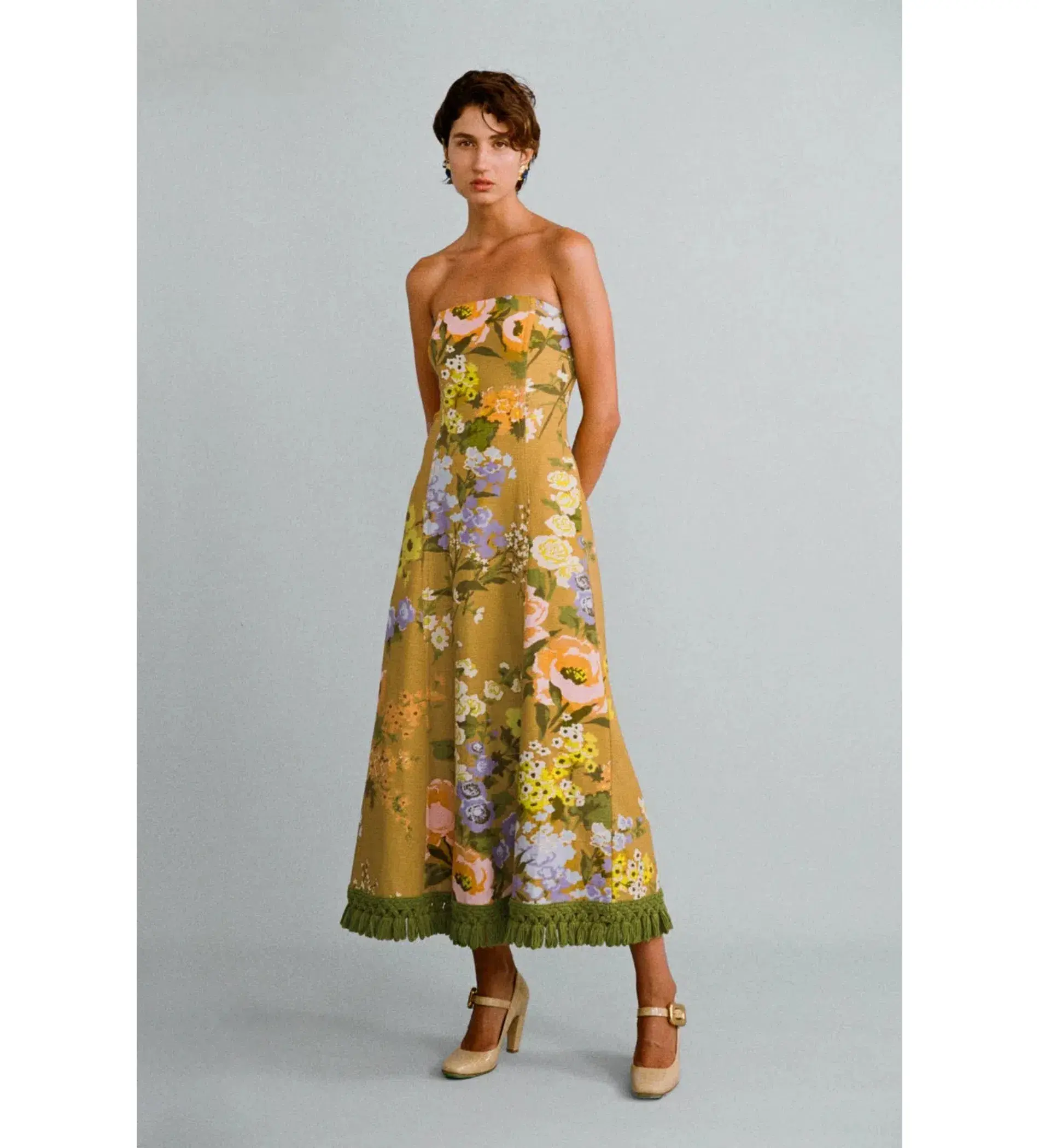 Lovaan Philippa Dress in Floral Print Size AU 8 - Image 1