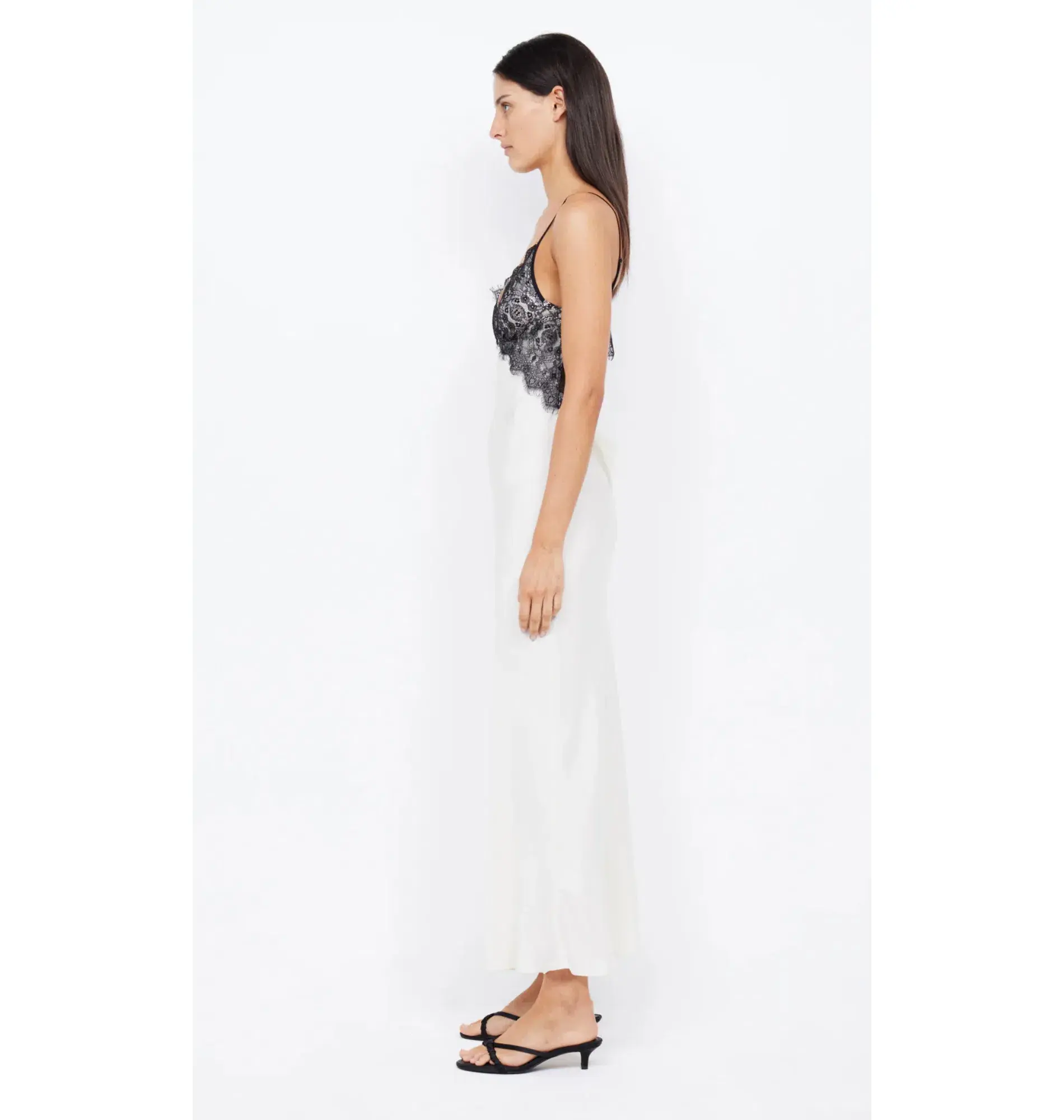 Bec & Bridge Emery Lace Maxi Dress Ivory/Black Size AU 6 - Image 3
