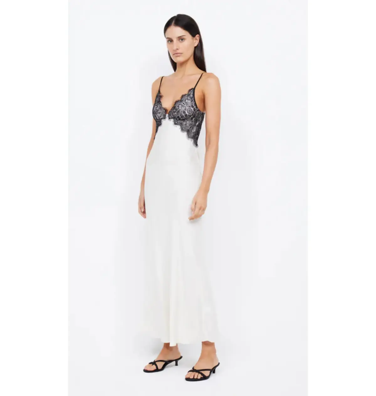 Bec & Bridge Emery Lace Maxi Dress Ivory/Black Size AU 6 - Image 2