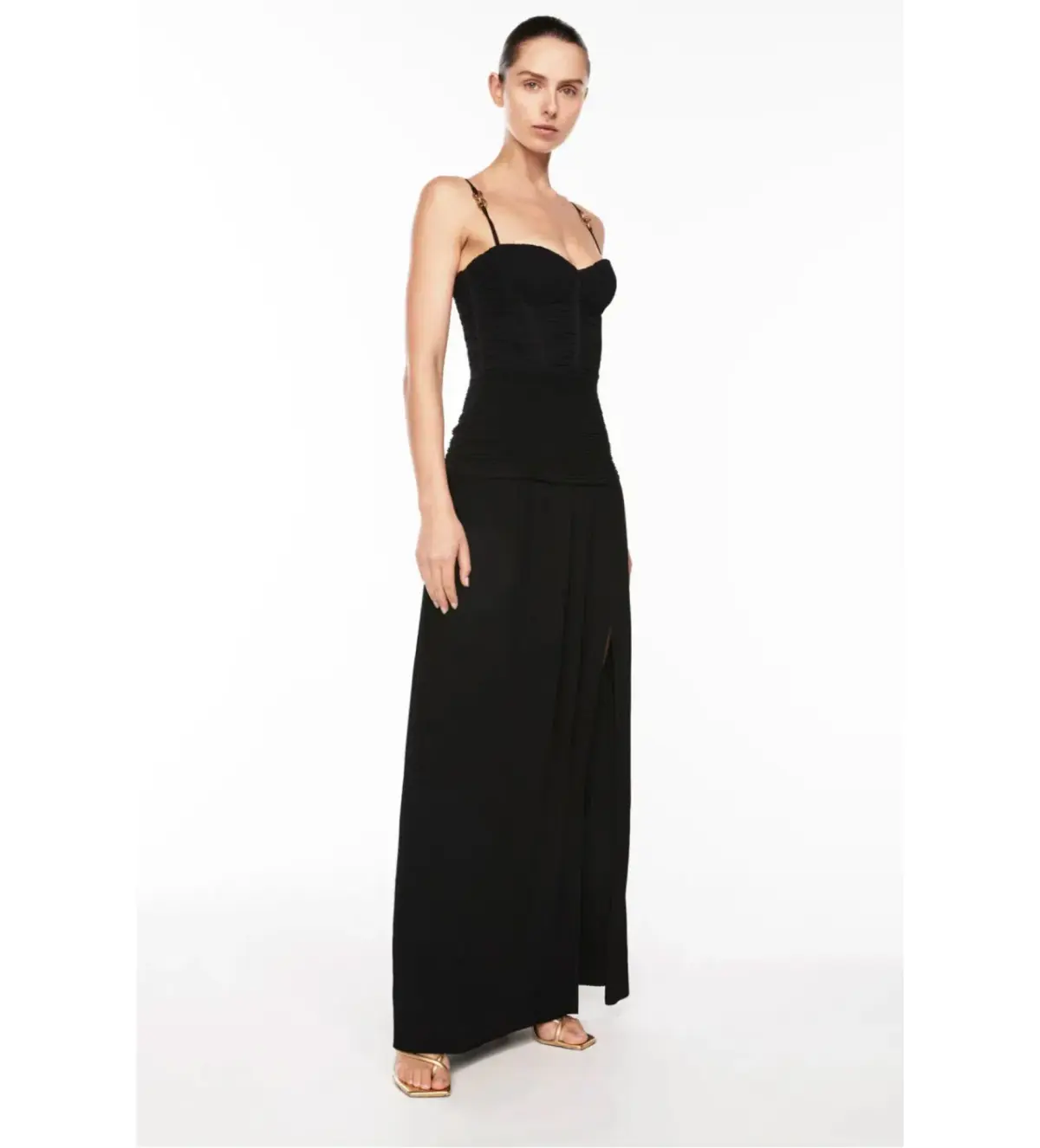 Manning Cartell Double Time Pleat  Dress Black Size AU 10  - Image 3