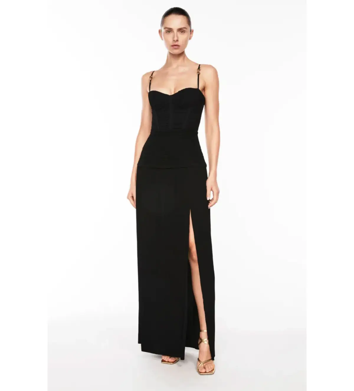 Manning Cartell Double Time Pleat  Dress Black Size AU 10  - Image 1